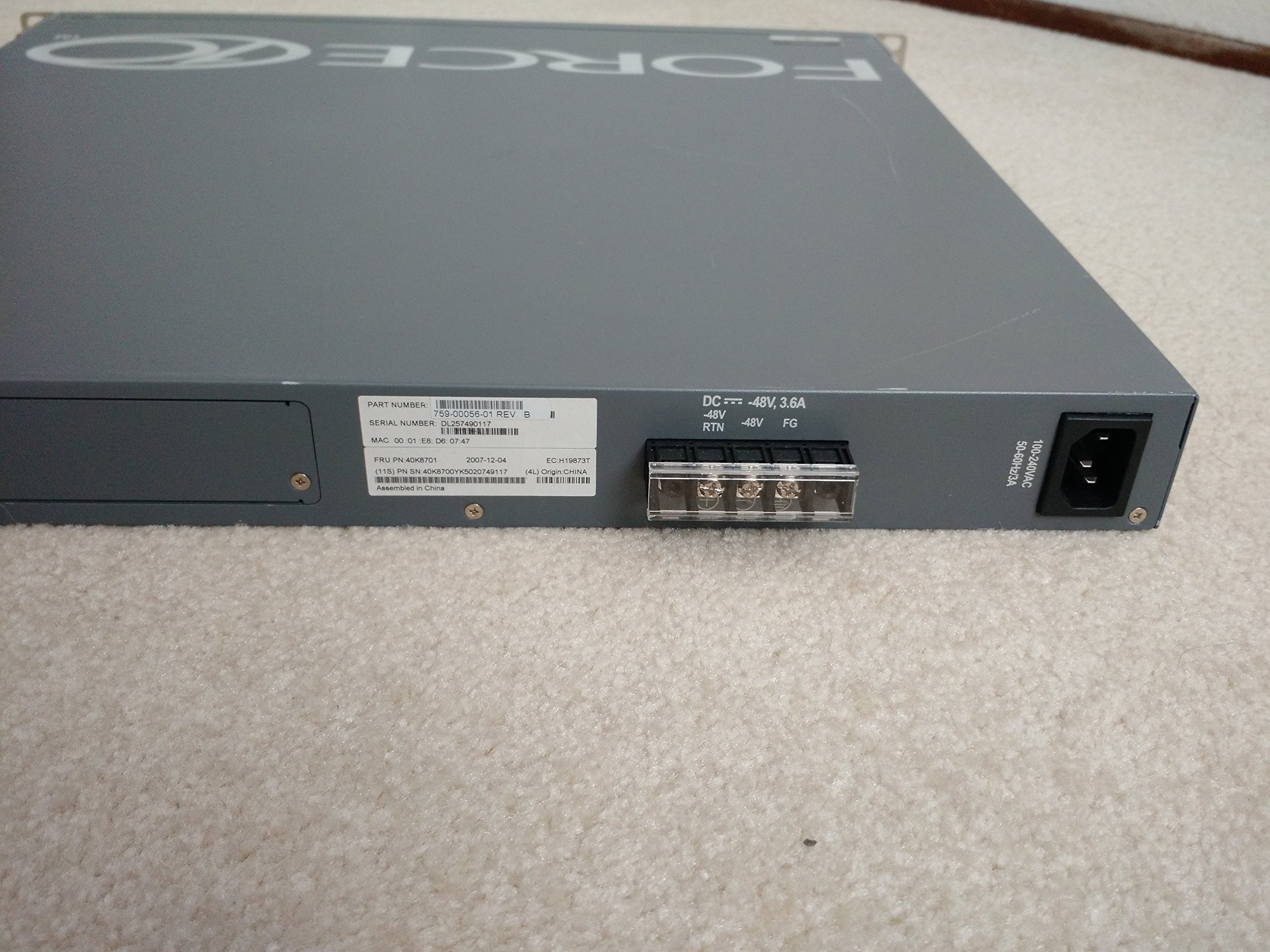 Force10 Networks S50-01-GE-48T-AC S-Series S50N 48-Port Gigabit Ethernet Data Center Switch - High Performance Networking for Enterprise & Cloud Computing Environments