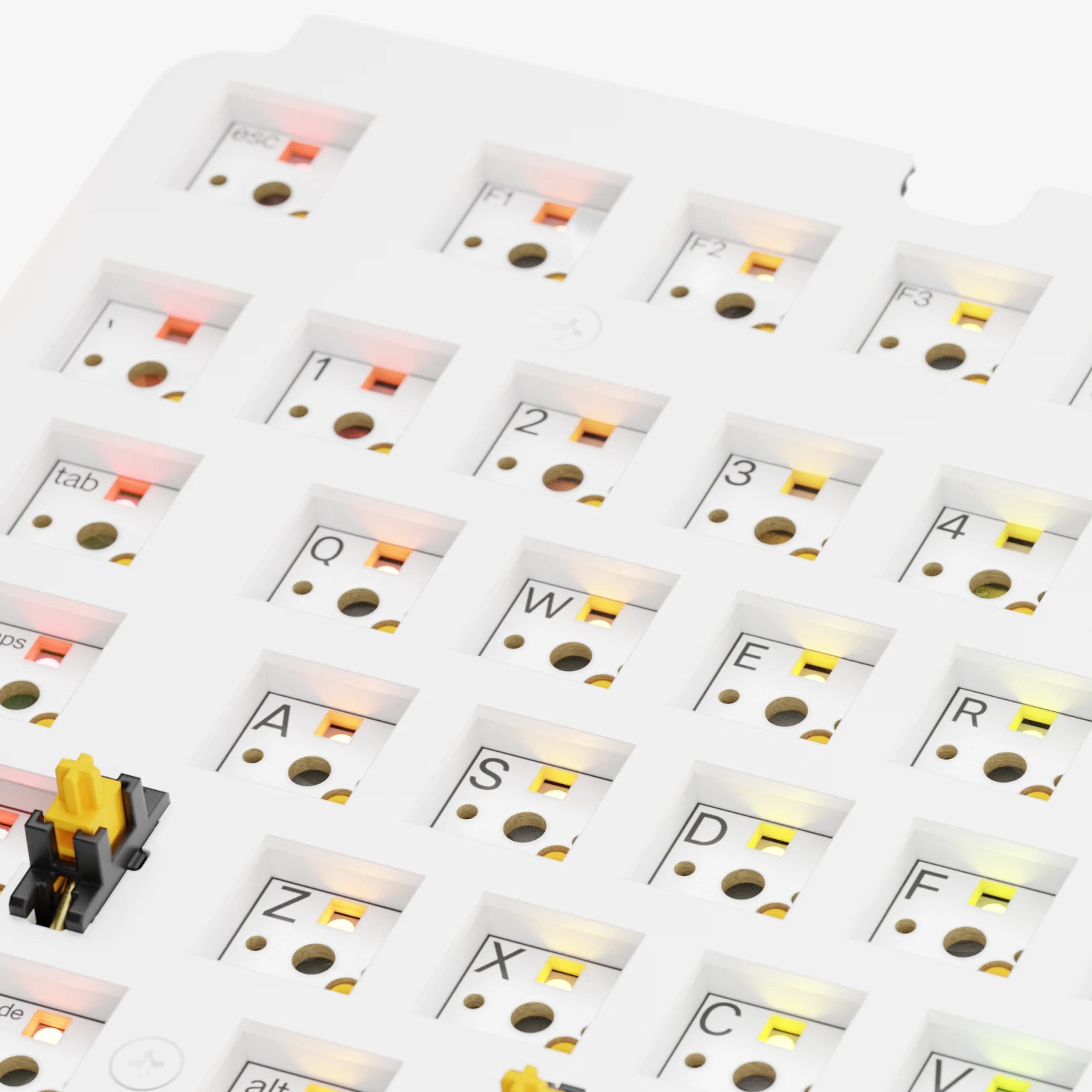 GMMK 3 Mechanical Keyboard Switch Plates - Compatible with GMMK 3 60% 65% 75% Layouts - Aluminum Steel PC Material - Perfect for Gaming Typing & Custom Keyboard Builds