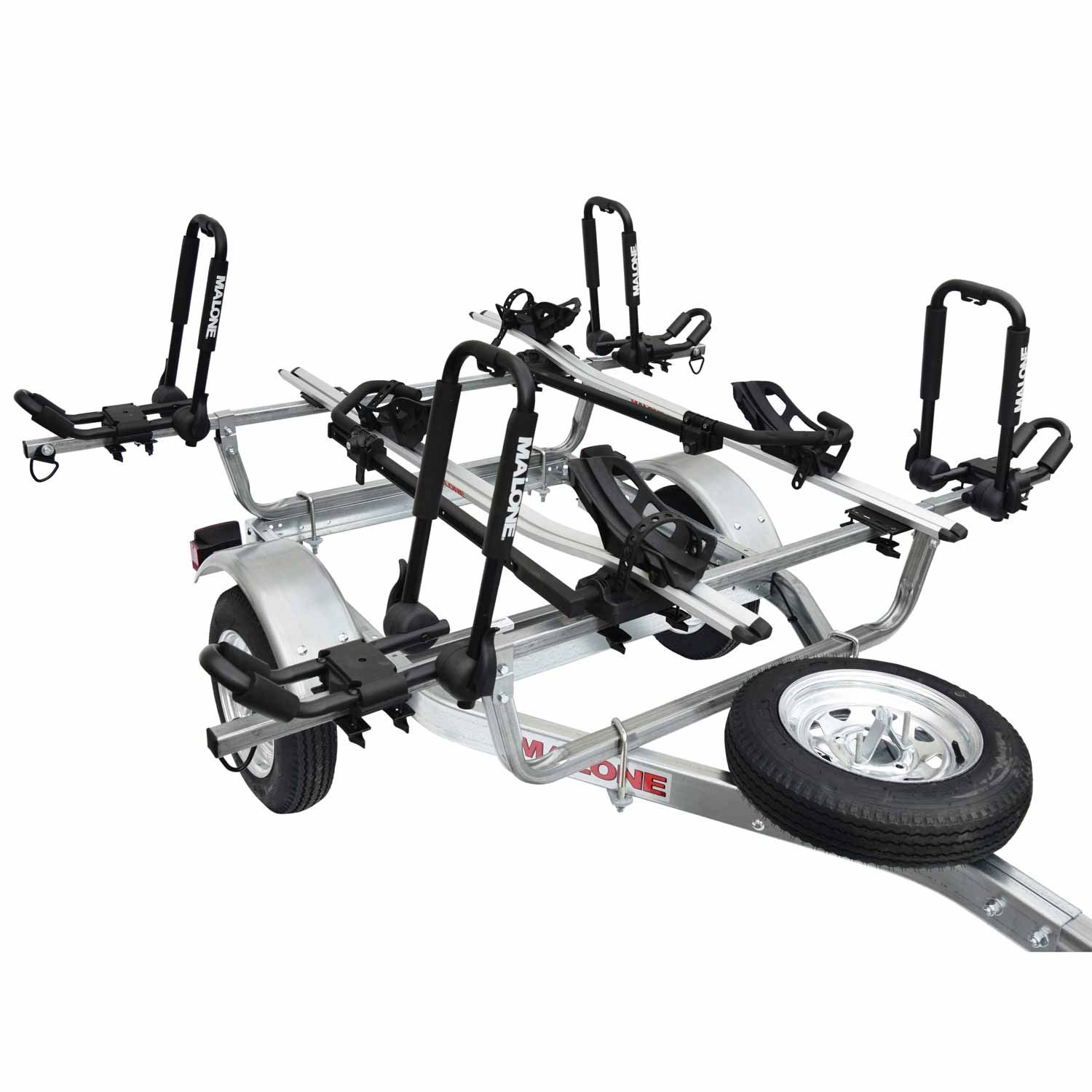 Malone MicroSport 2 Kayak & Bike Trailer Package MPG461KB - Perfect for Outdoor Adventures, Camping & Water Sports