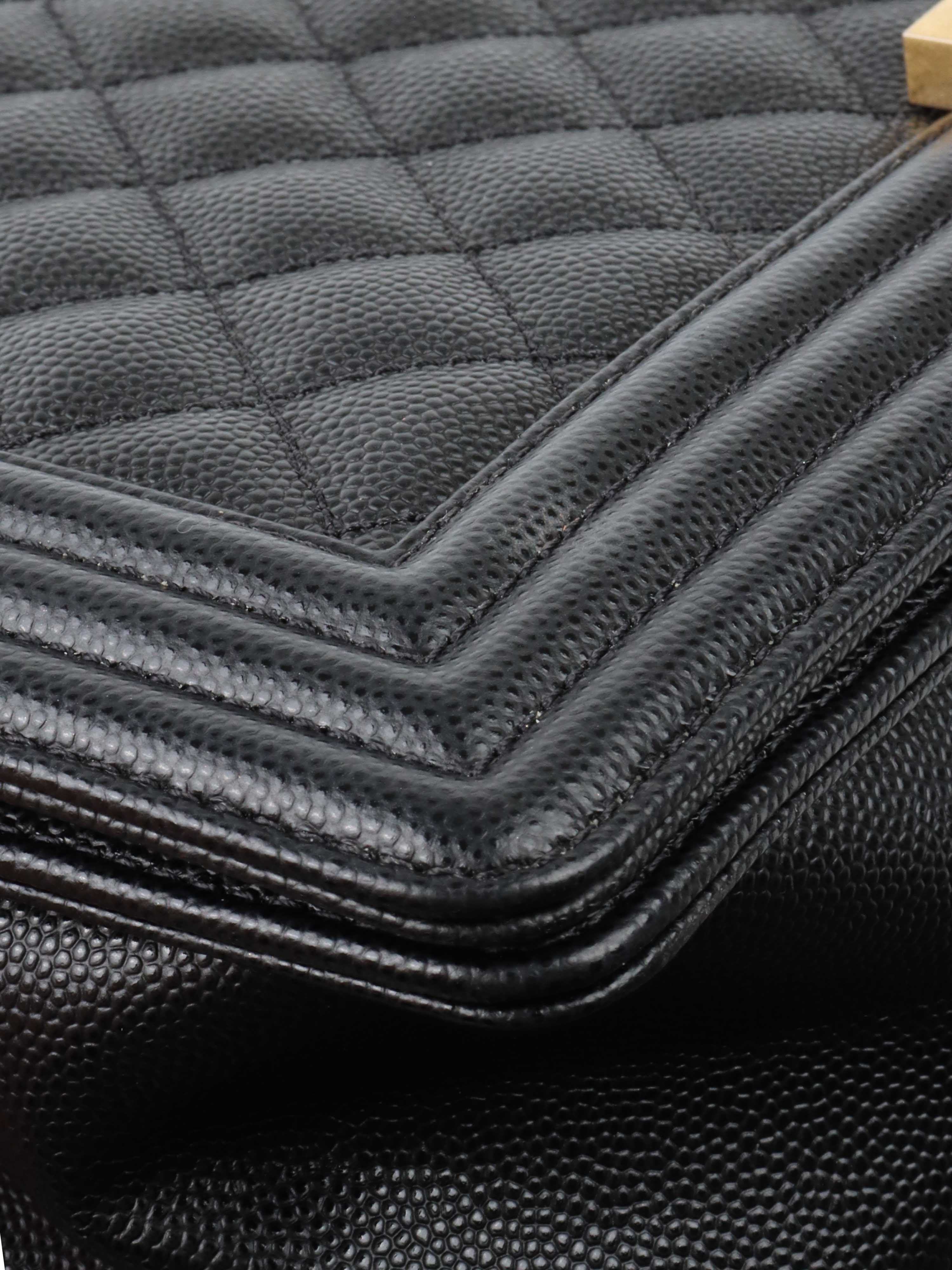 Chanel Black Old Medium Caviar Boy Bag GHW - Luxury Leather Handbag for Women, Perfect for Evening Events, Parties & Special Occasions