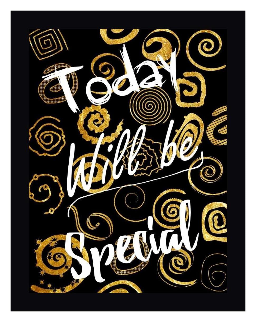 Today Is Golden by Sheldon Lewis - 19x24 Inch Framed Canvas Wall Art Print with Black Frame - Ready to Hang - Perfect for Living Room, Bedroom & Office Decor