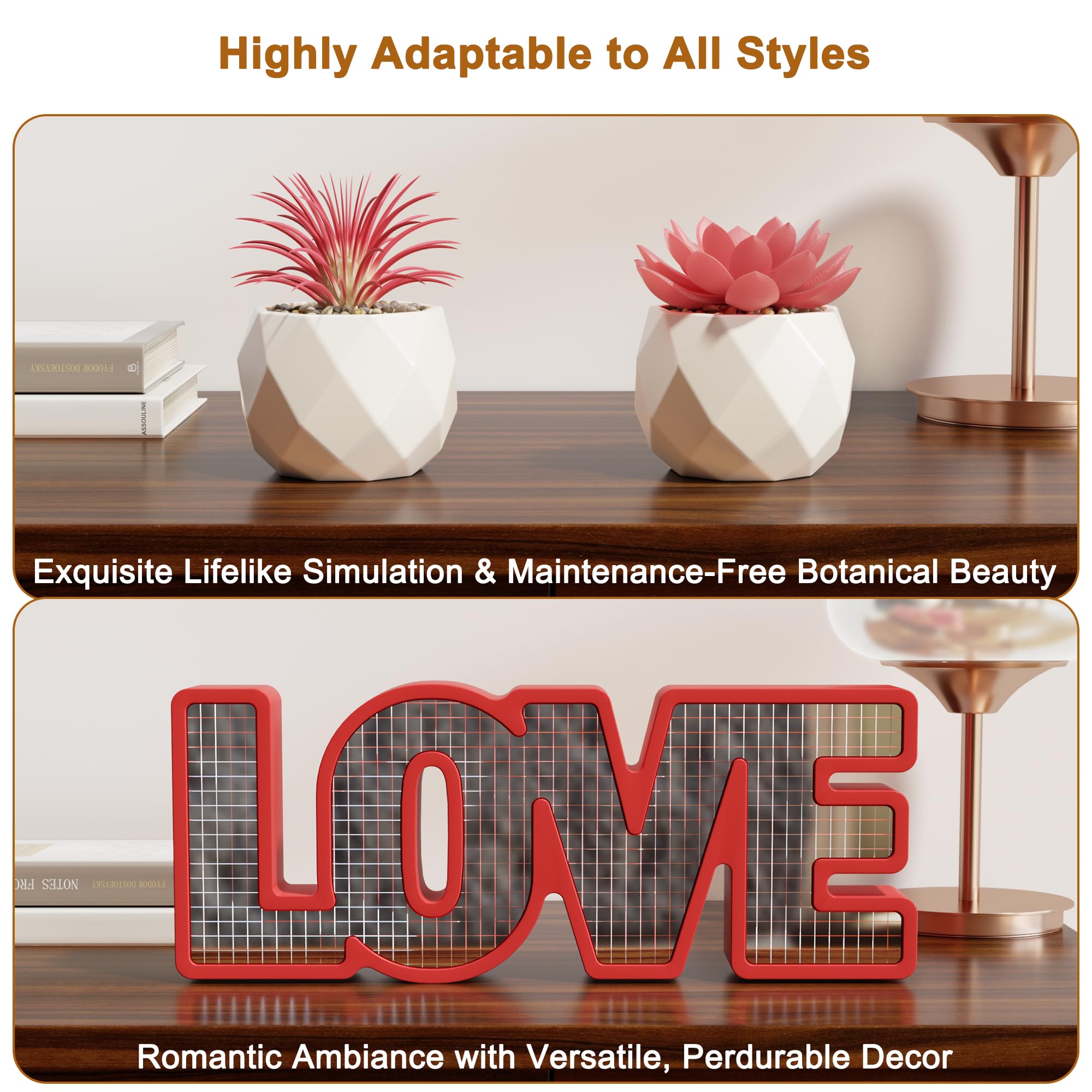 5-in-1 Modern Wall Decor Set with Floating Shelves & Shadow Box - Home Storage Organizer for Living Room, Bedroom, Nursery & Office | Space-Saving Wall Pediments & Display Solution for Photos, Books & Decorative Items