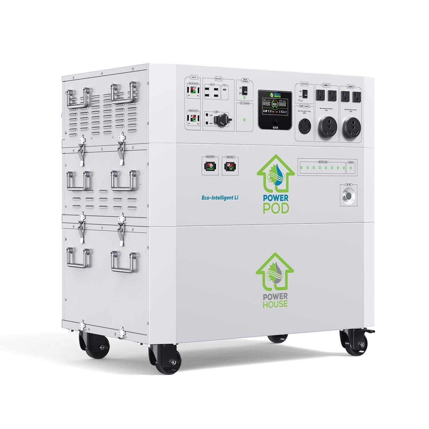 Nature's Generator Powerhouse Hybrid Platinum Plus System - Solar & Wind Powered Backup Generator for Home, RV, Camping & Emergency Use