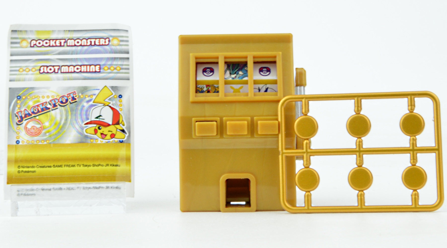 Takara Tomy Pokemon I Choose You The Movie Pikachu Mini Slot Machine Toy - Fun Collectible Gift for Pokemon Fans & Movie Lovers - Perfect for Game Nights, Birthday Parties & Anime Collections