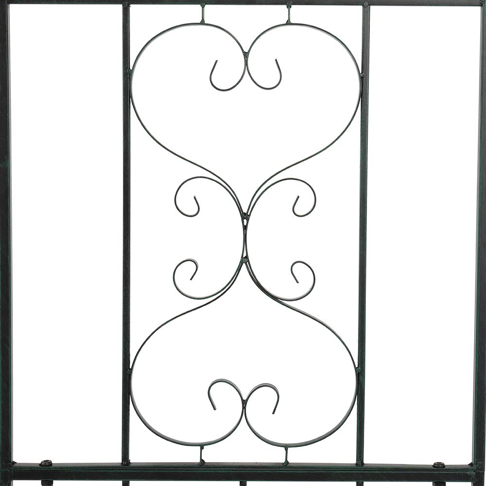 Arc Roof Wrought Iron Arch Plant Climbing Frame for Wedding Ceremonies & Birthday Parties - Perfect for Garden Decor, Vine Support, and Outdoor Event Backdrops