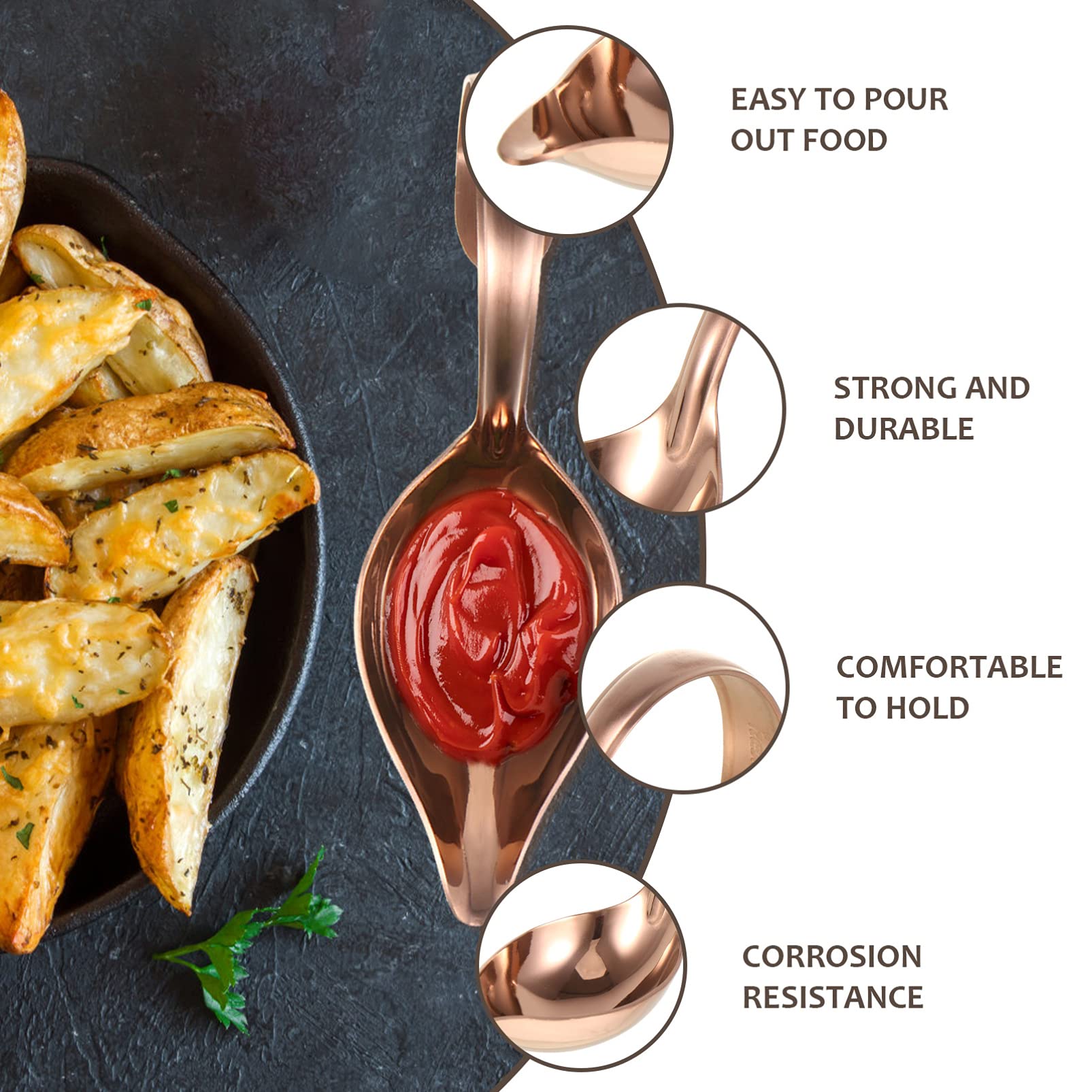 1pc 304 Stainless Steel Precision Seasoning Spoon - Culinary Drawing Spoon for Sauces, Desserts & Decorating - Perfect for Drizzling, Baking & Cooking - Ideal for Chefs & Home Bakers