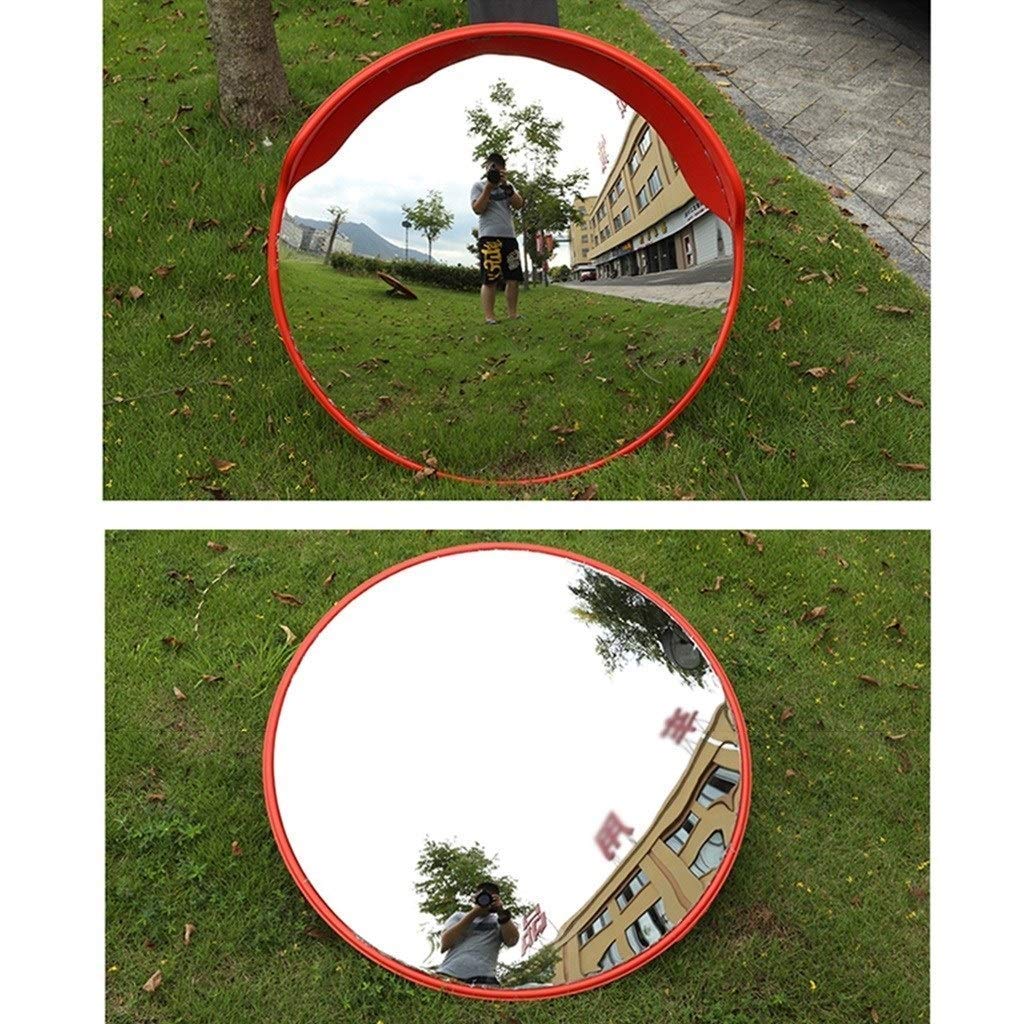30CM / 45CM / 60CM Shatterproof Convex Safety Mirror - Wide Angle Indoor Garage Mirror - Durable Spherical Plastic Reflector for Basement, Warehouse & Driveway Safety (45cm) - Perfect for Blind Spot Detection & Security Monitoring