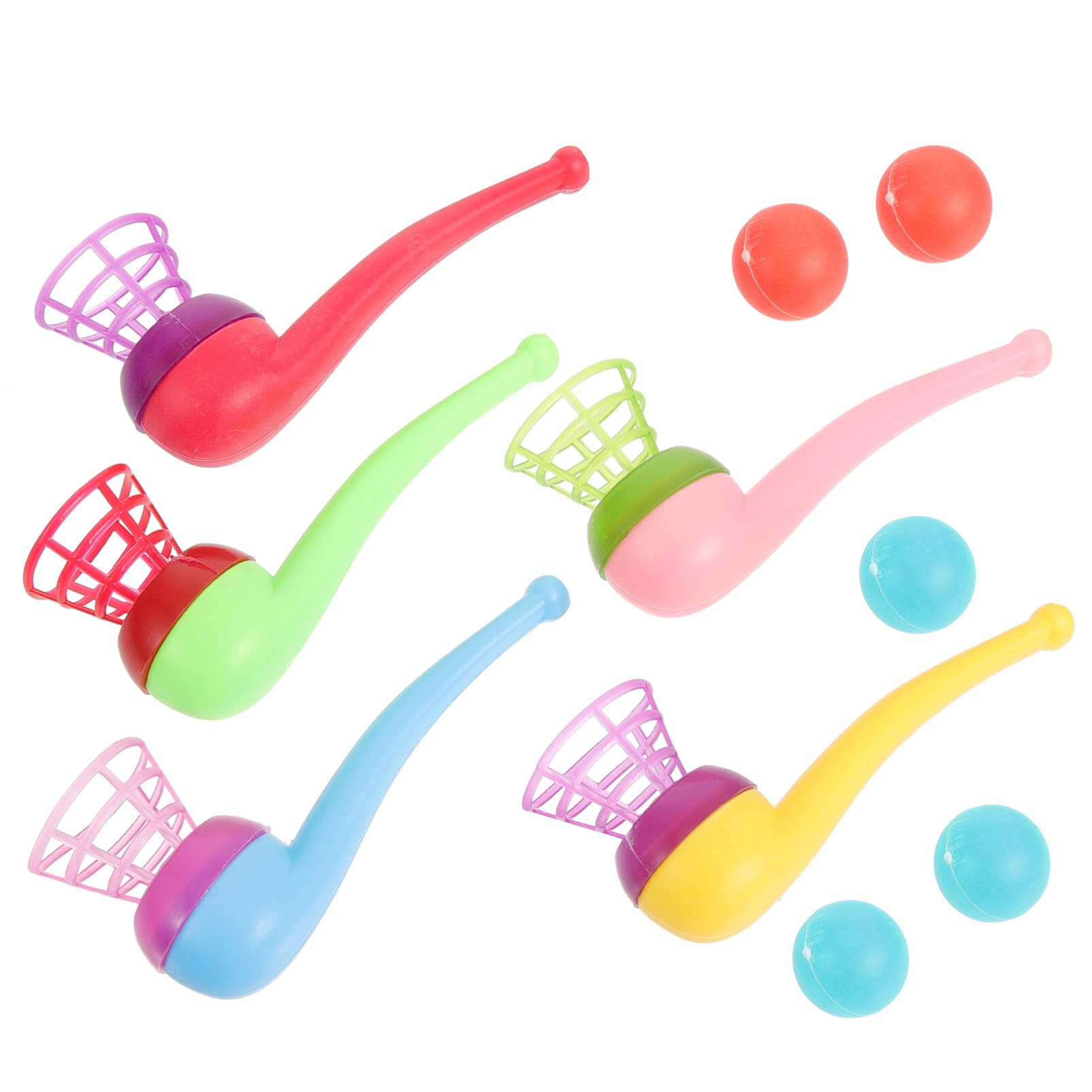 20 Pcs Floating Blow Balls Game Set - Fun Blowing Ball Toys for Kids, Balance Blowing Game with Whistles - Classic Childhood Party Favors & Goodie Bag Stuffers - Perfect for Birthday Parties, Outdoor Play & Family Game Night