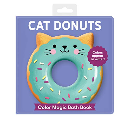 Interactive Cat Donuts Color Changing Bath Book for Toddlers - Fun Waterproof Bath Toy for Kids Learning & Playtime