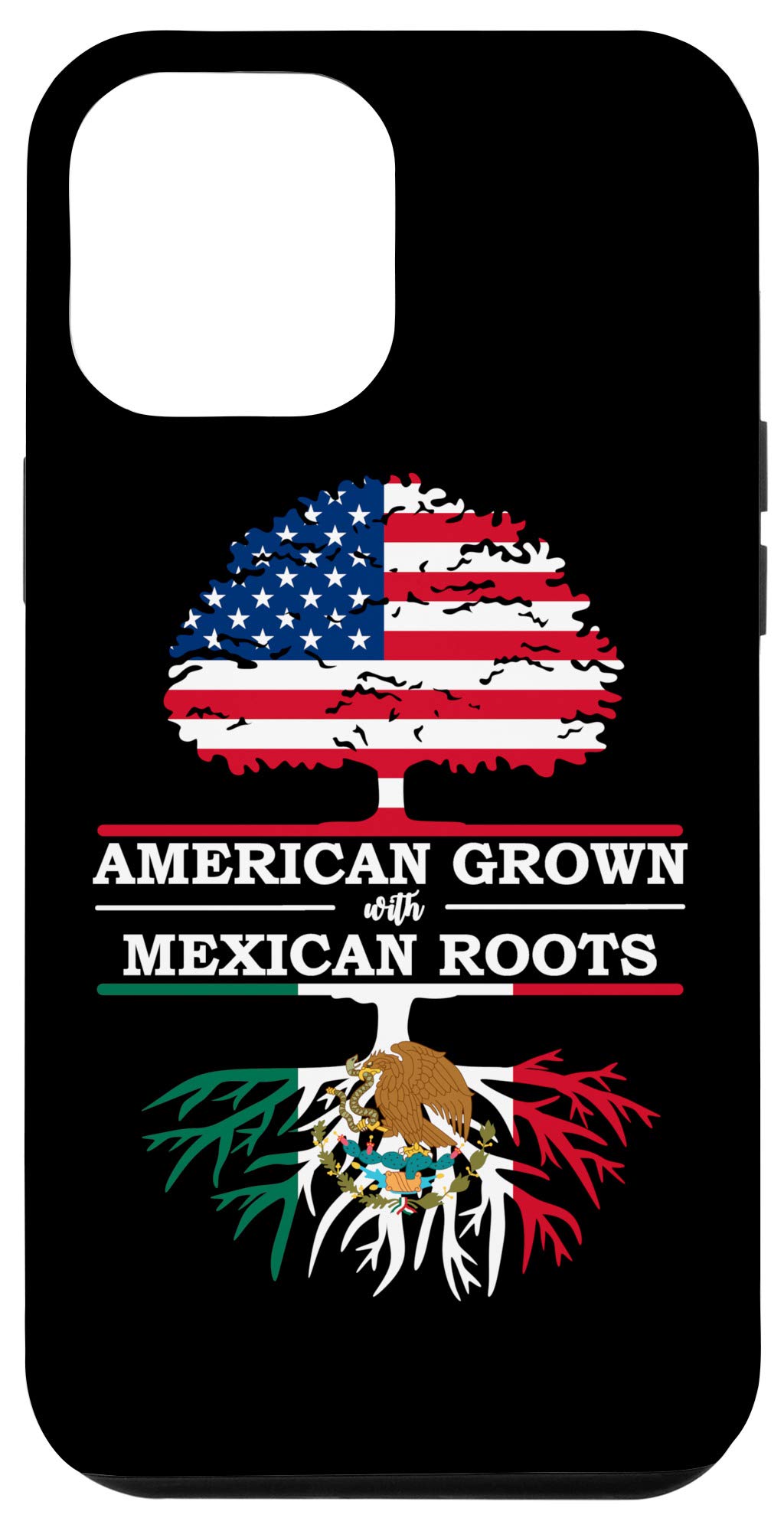 iPhone 12 Pro Max USA Mexico Flag Case - Patriotic Dual Design for Travelers