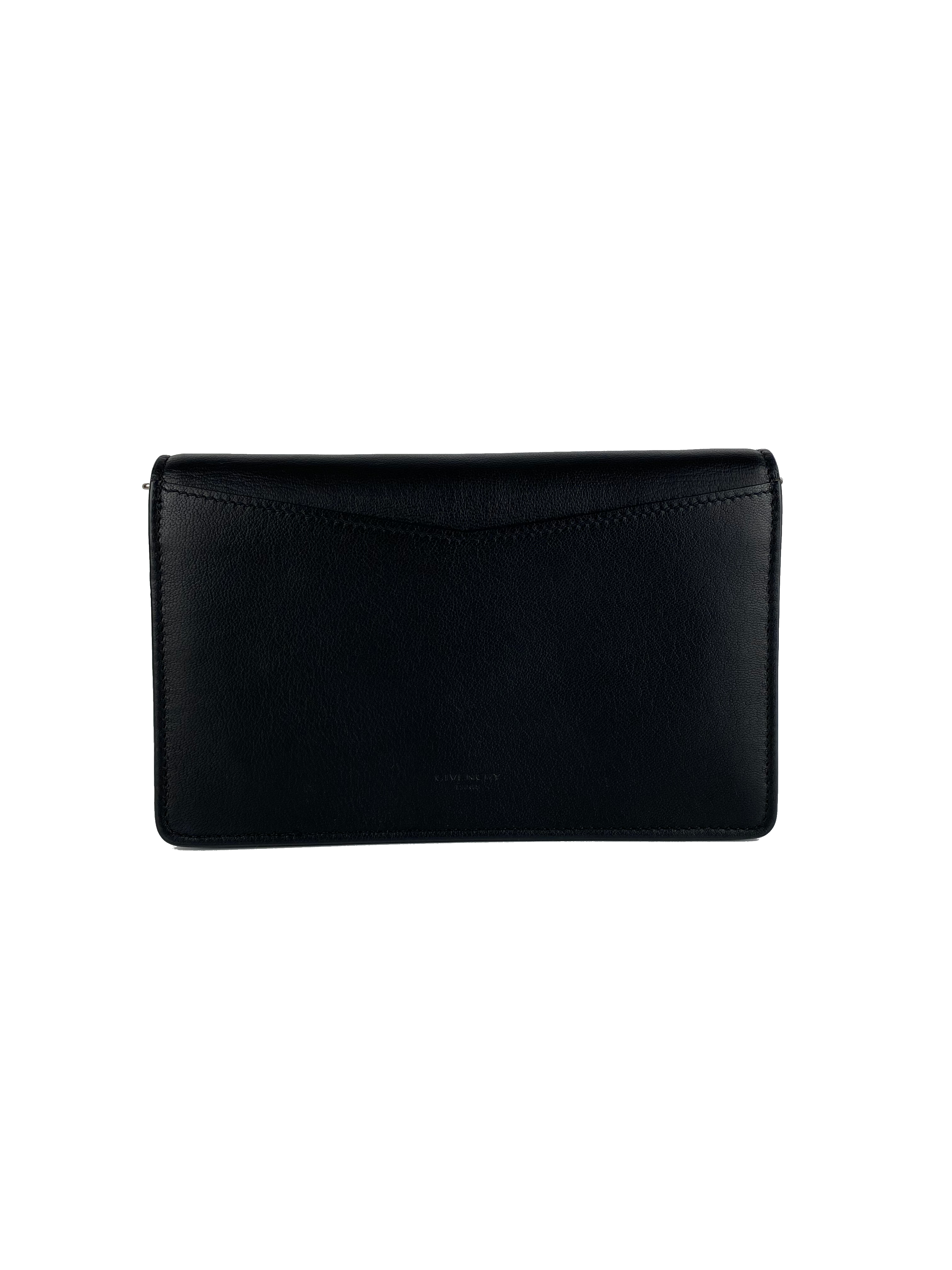 Givenchy Black Emblem Chain Clutch Bag - Luxury Designer Crossbody Purse for Women | Perfect for Evening Parties, Date Nights & Special Occasions