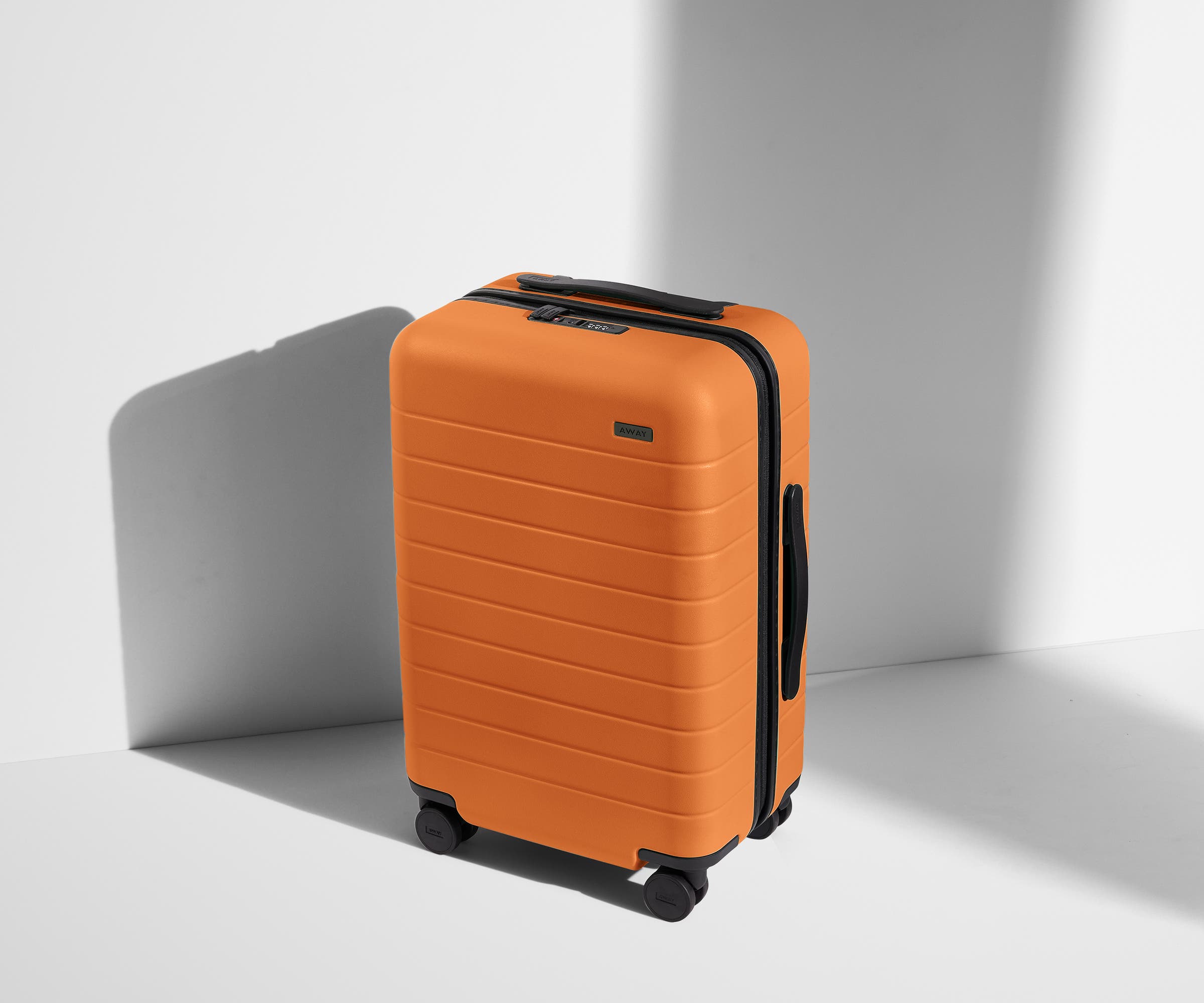 Lightweight Durable Carry On Luggage in Sorbet Orange - Perfect for Air Travel & Weekend Getaways