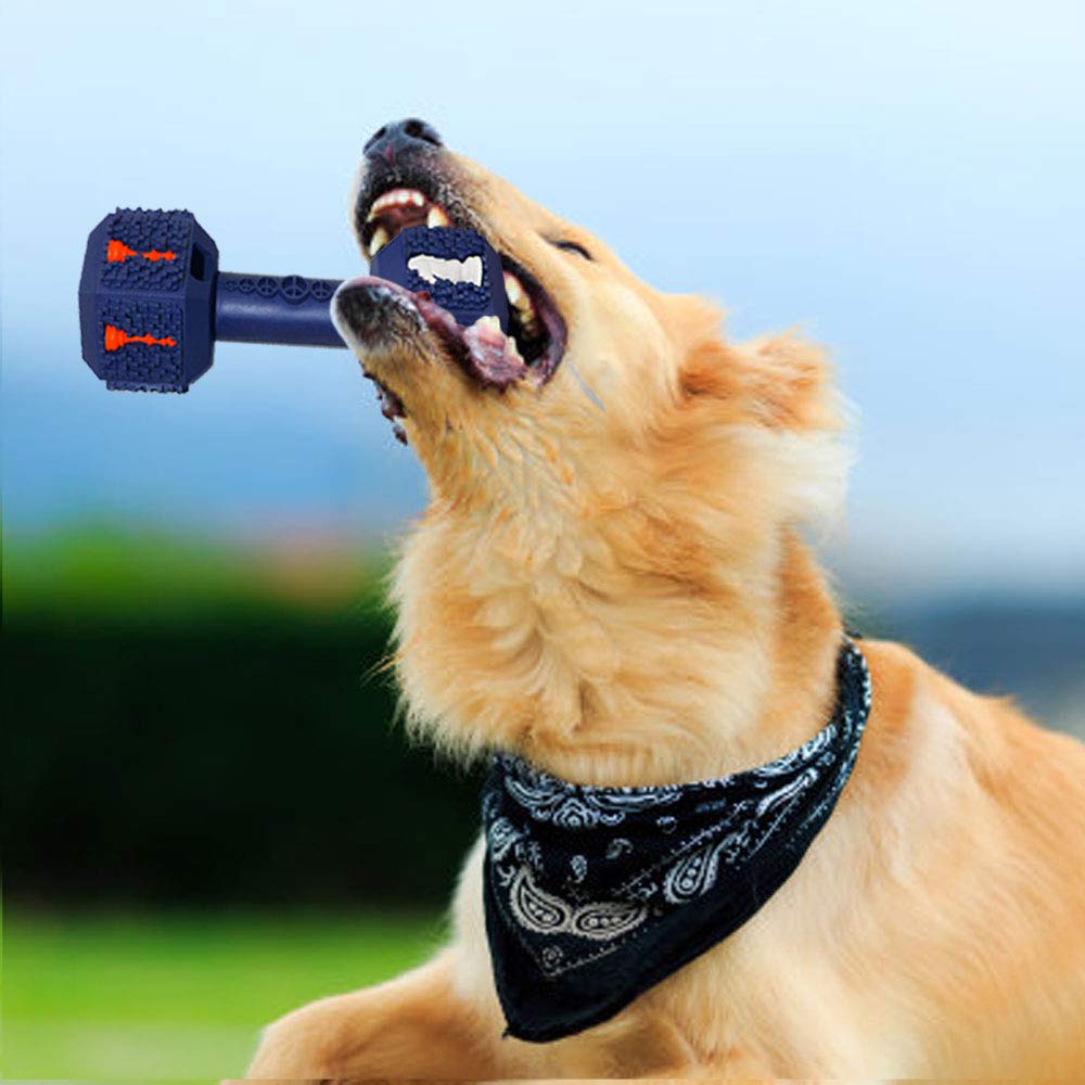 **Upgrade Mango Dumbbell Dog Toys for Aggressive Chewers – Durable Natural Rubber Chew Toy for Large & Medium Dogs – Interactive Dog Toy for Boredom Relief & Mental Stimulation – Perfect for Playtime, Training & Teething Relief**