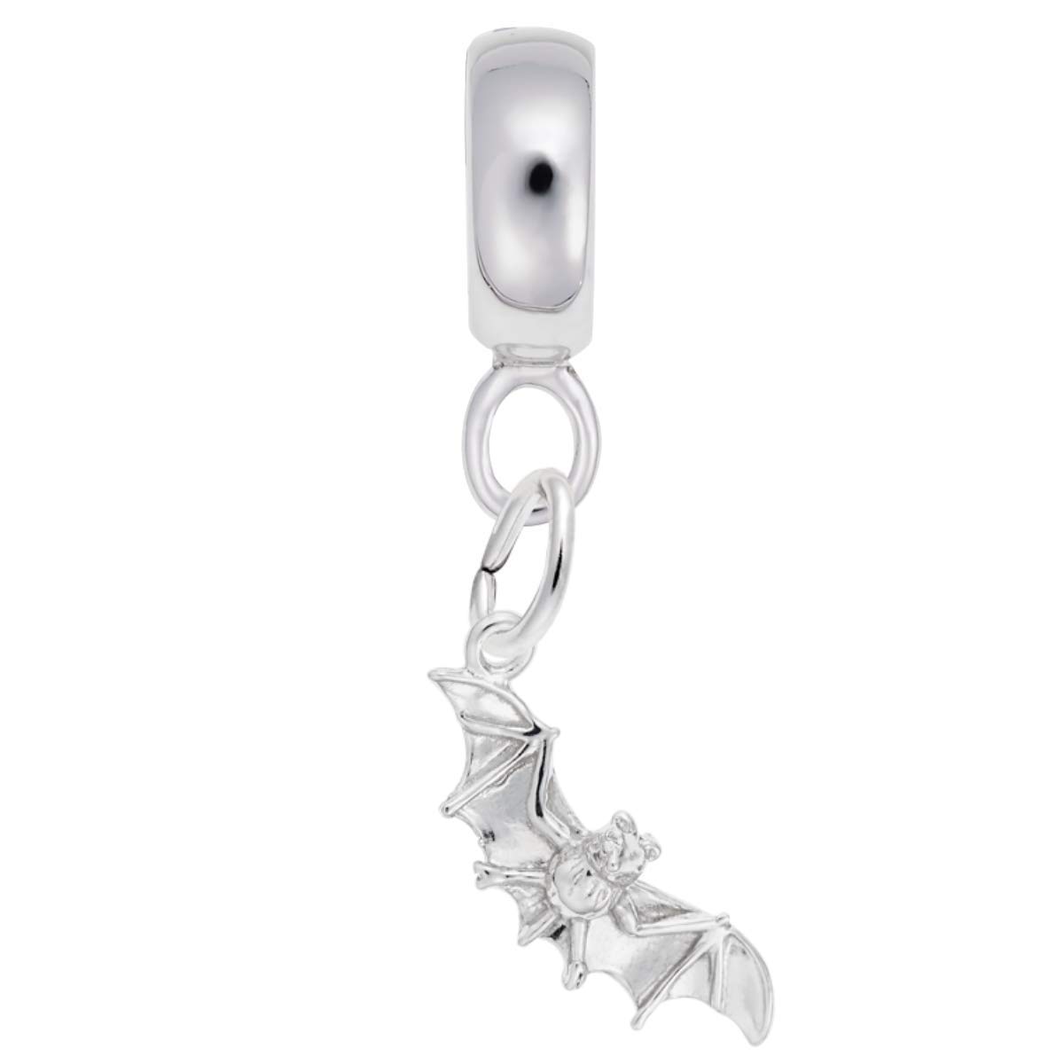 Bat Charm Dangle Beads for Jewelry Making - Halloween Gothic Bracelet & Necklace Pendants - Perfect for DIY Crafts, Costume Accessories, and Spooky Party Decor