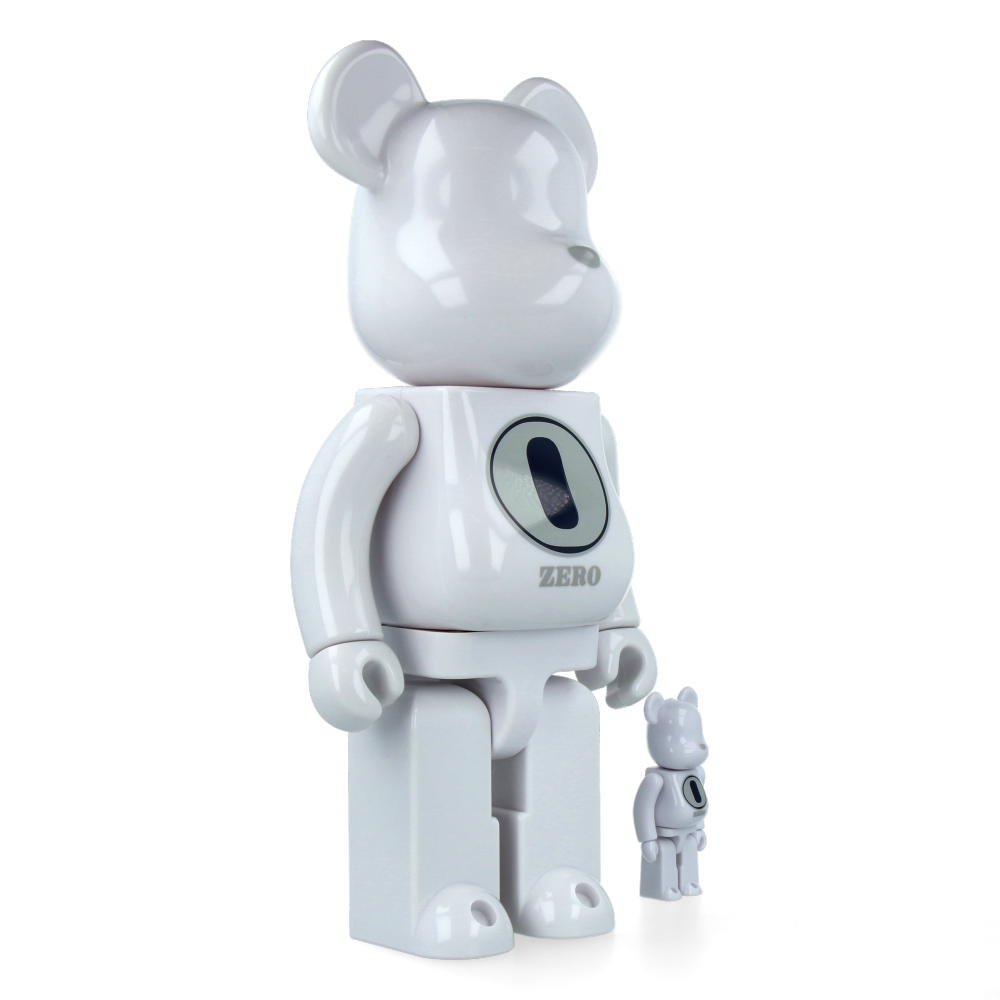 400% + 100% Bearbrick Robert Indiana X Fragment Design White Limited Edition Collectible Art Toy - Perfect for Home Display, Office Decor, and Gift Giving