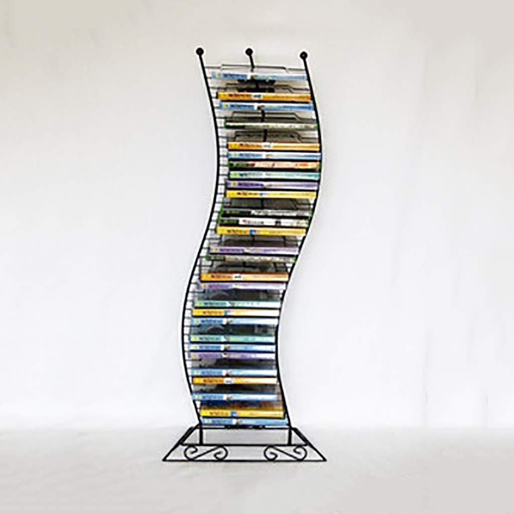 GWXJZ Large Capacity CD DVD Storage Rack - Wall Mount & Floor Standing Disc Holder Organizer for Movies, Games & Music Collections | Perfect for Home Theater, Office & Media Room Organization