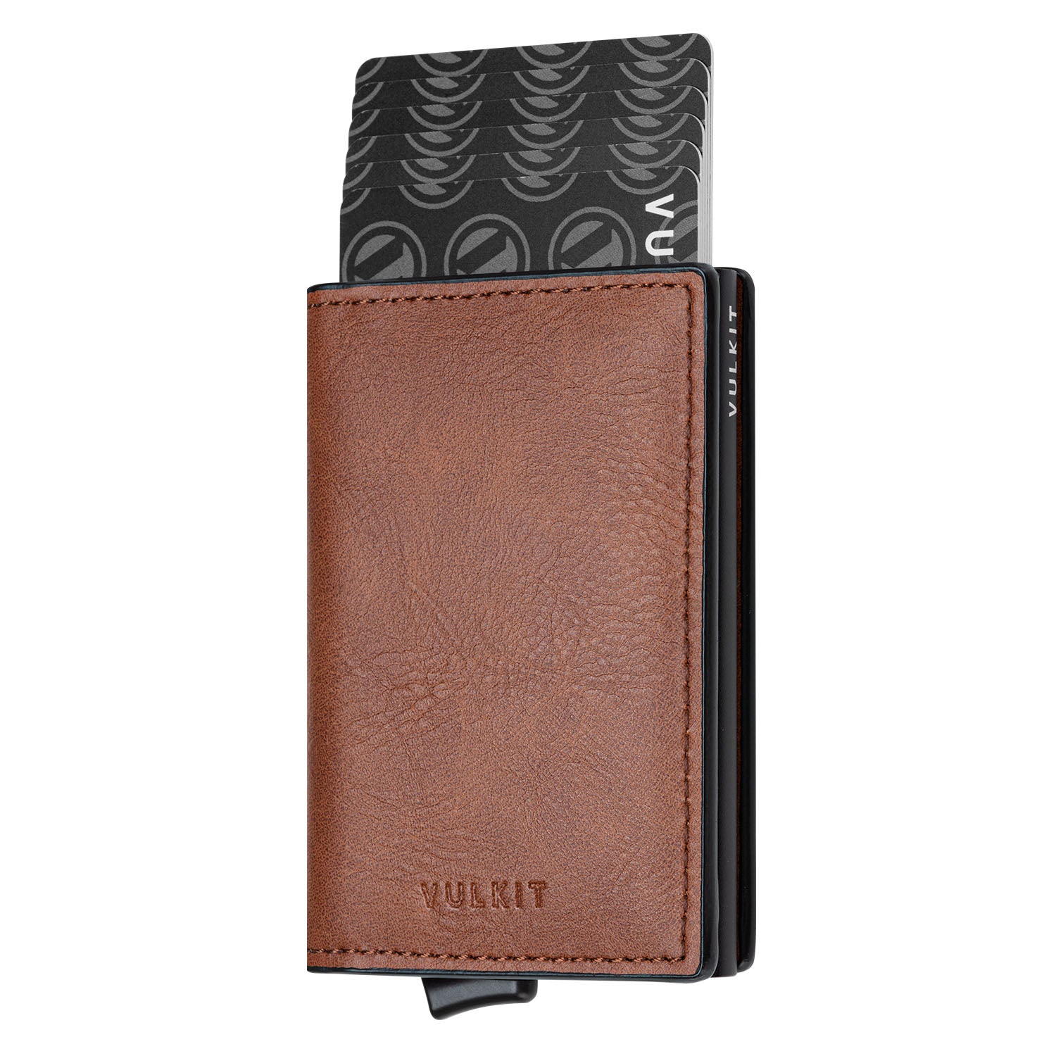 VC200 Slim Aluminum Card Holder with RFID Blocking - Built-in Back Slot Wallet for Credit Cards & IDs - Perfect for Travel, Business, and Everyday Carry