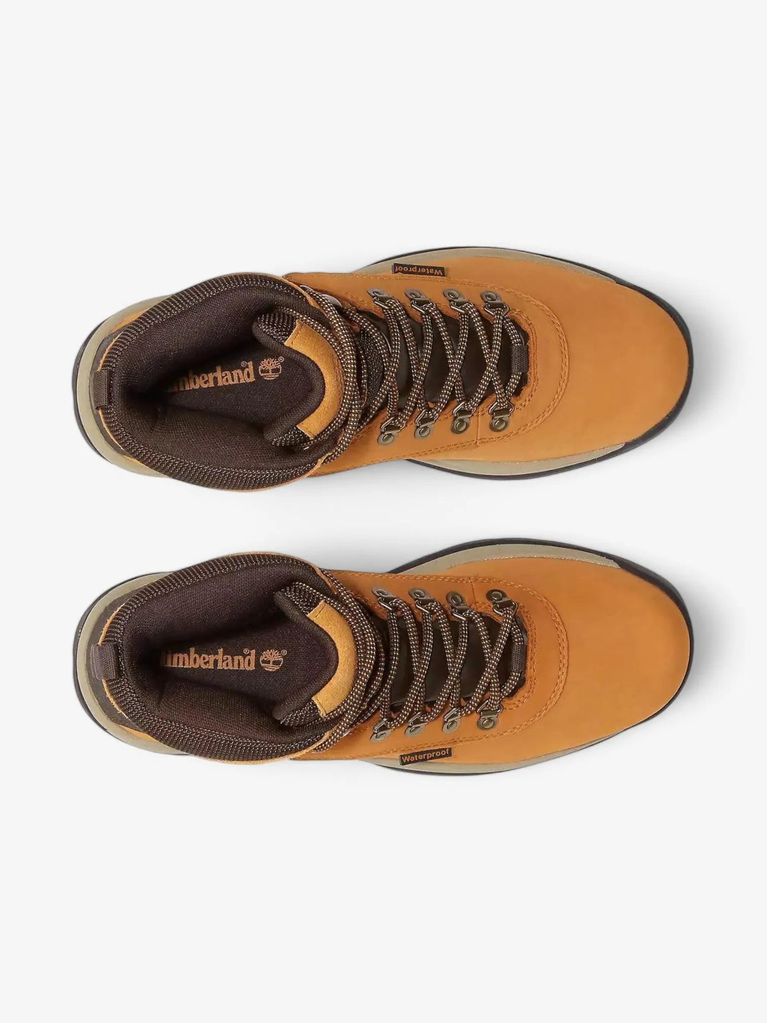 Timberland White Ledge Waterproof Hiking Boots for Men - Light Brown Leather, Anti-Slip Outdoor Shoes for Camping & Trail Walking