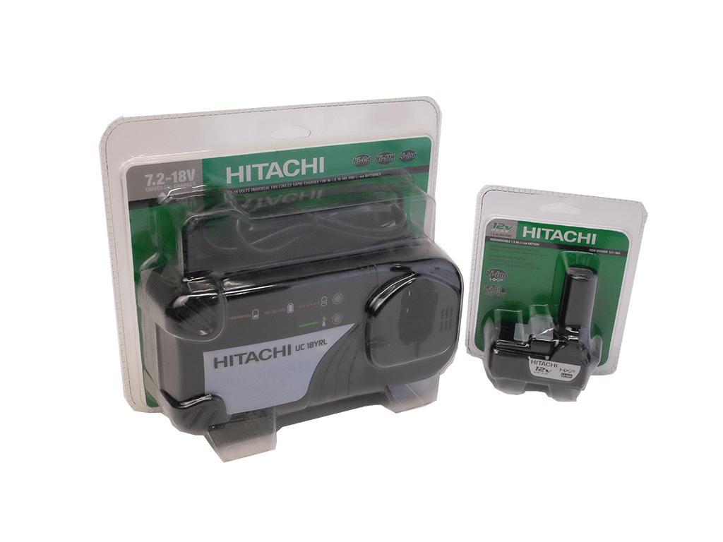 Hitachi UC 18YRL Universal Rapid Charger with 12V Battery - Compatible with 7.2V/18V Ni-Cad, Ni-MH & Lithium-Ion Power Tools - Perfect for DIY Projects & Professional Worksites