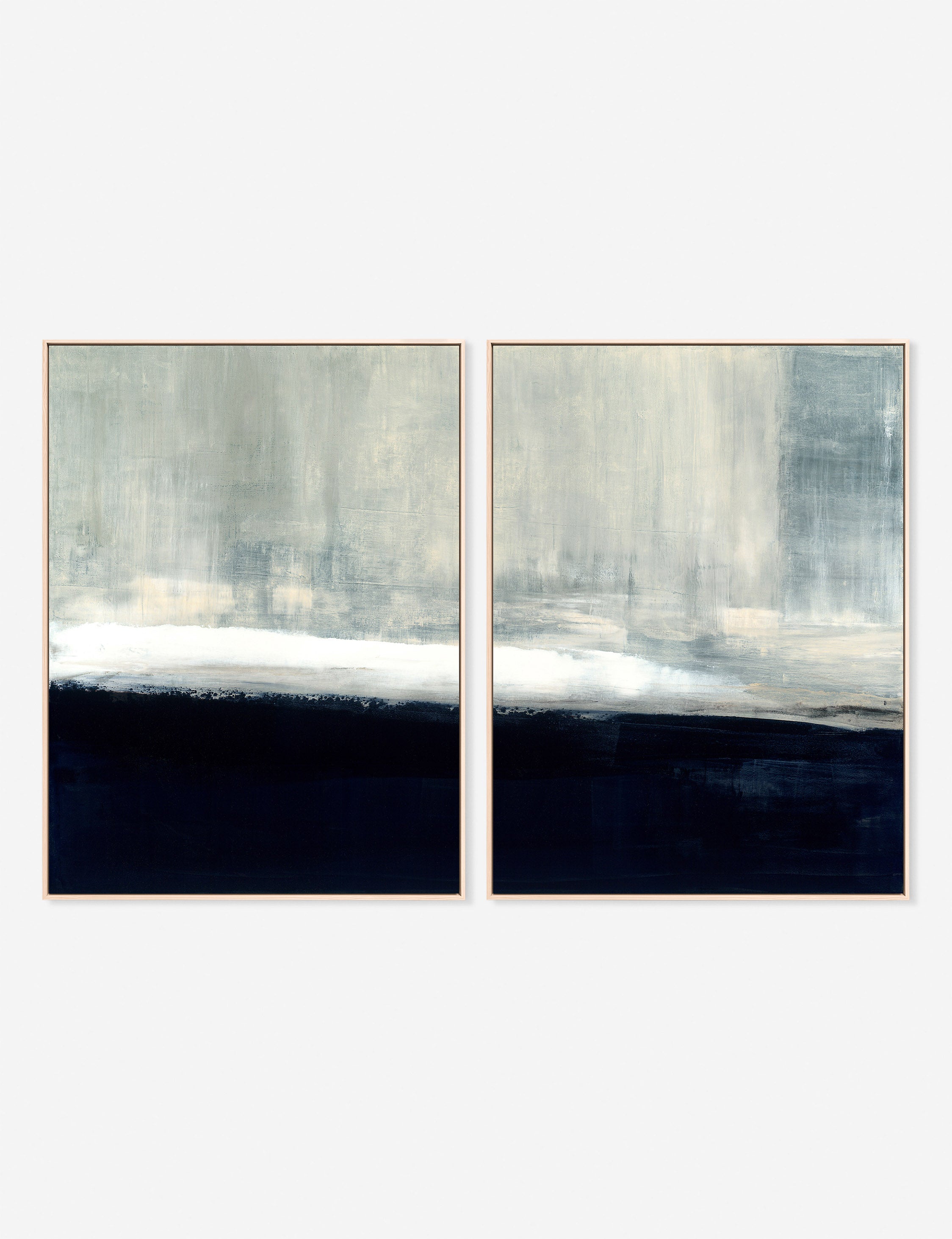 Carol Benson Cobb Diptych Wall Art Set of 2 - Modern Abstract Canvas Paintings for Living Room, Bedroom & Office Decor