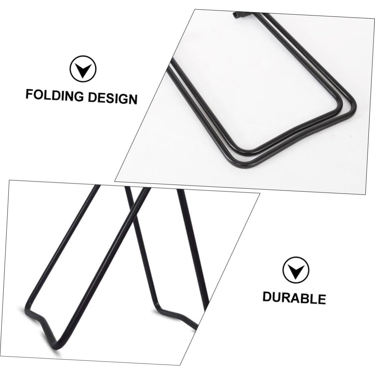 WHAMVOX Heavy Duty Bike Parking Rack Set - Double Wall Support Bike Storage Shelves for Indoor & Outdoor Use - Perfect for Garage, Basement, and Backyard Organization