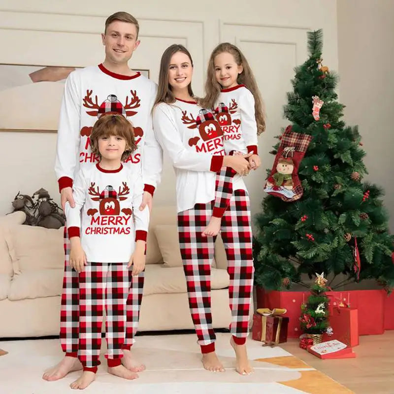 Christmas Family Matching Loungewear Pajamas Set - Cozy Holiday Sleepwear for Women, Men & Kids - Perfect for Family Photos, Christmas Morning & Festive Gatherings