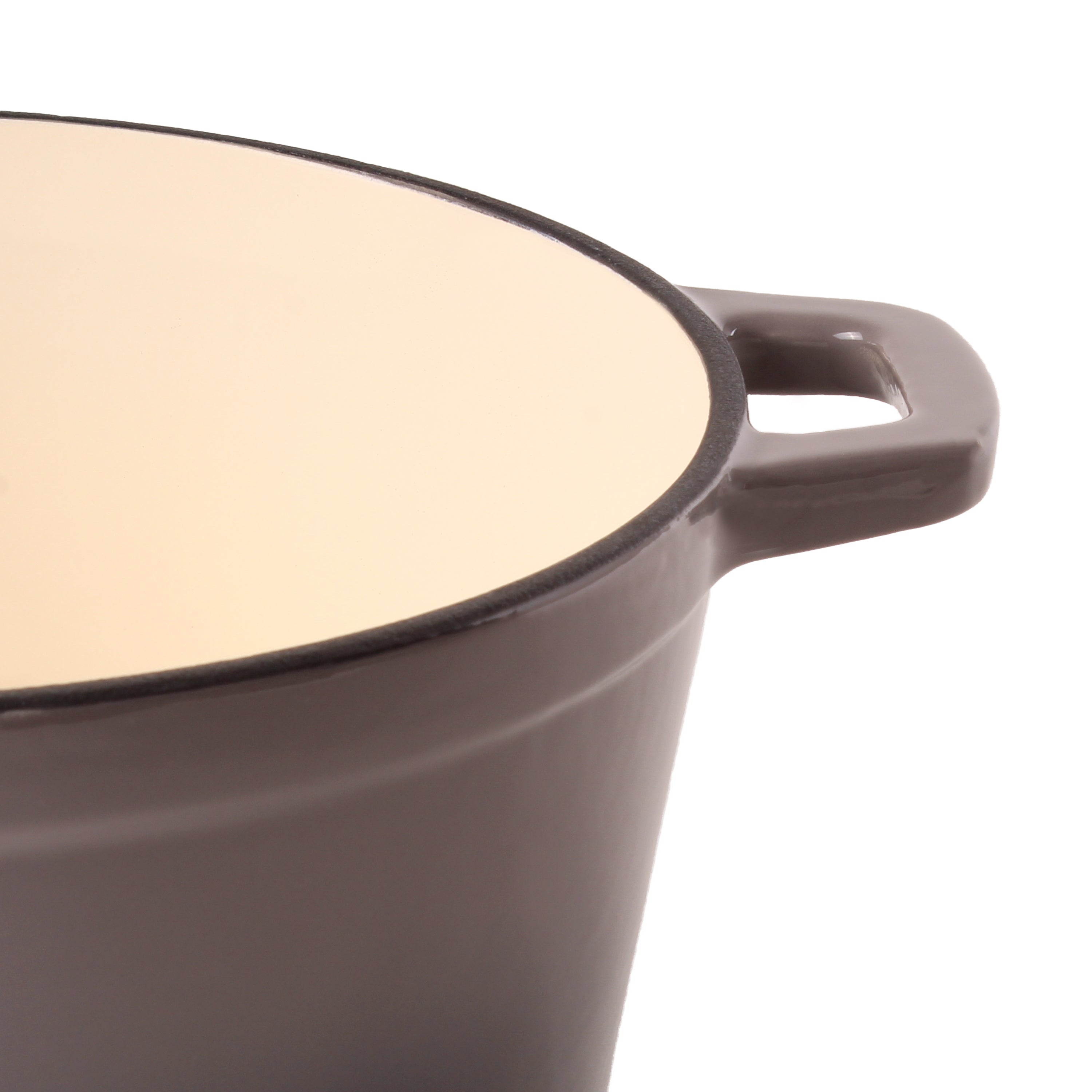 BergHOFF Neo Cast Iron 7qt Round Dutch Oven with Lid - 11 Inch Enameled Cookware for Braising, Stewing & Baking - Perfect for Stovetop, Oven & Campfire Cooking
