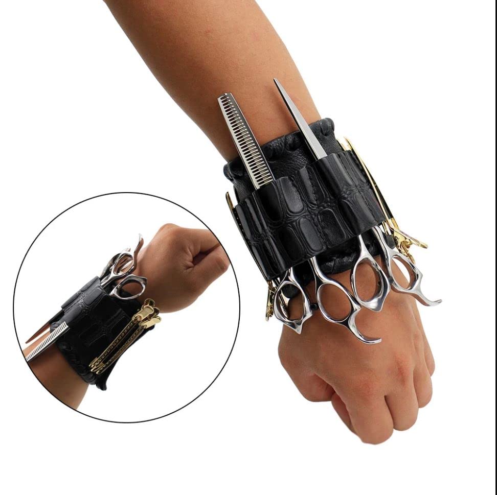 Professional Barber Scissors Holster Bag for Combs & Shears - Salon & Travel Use