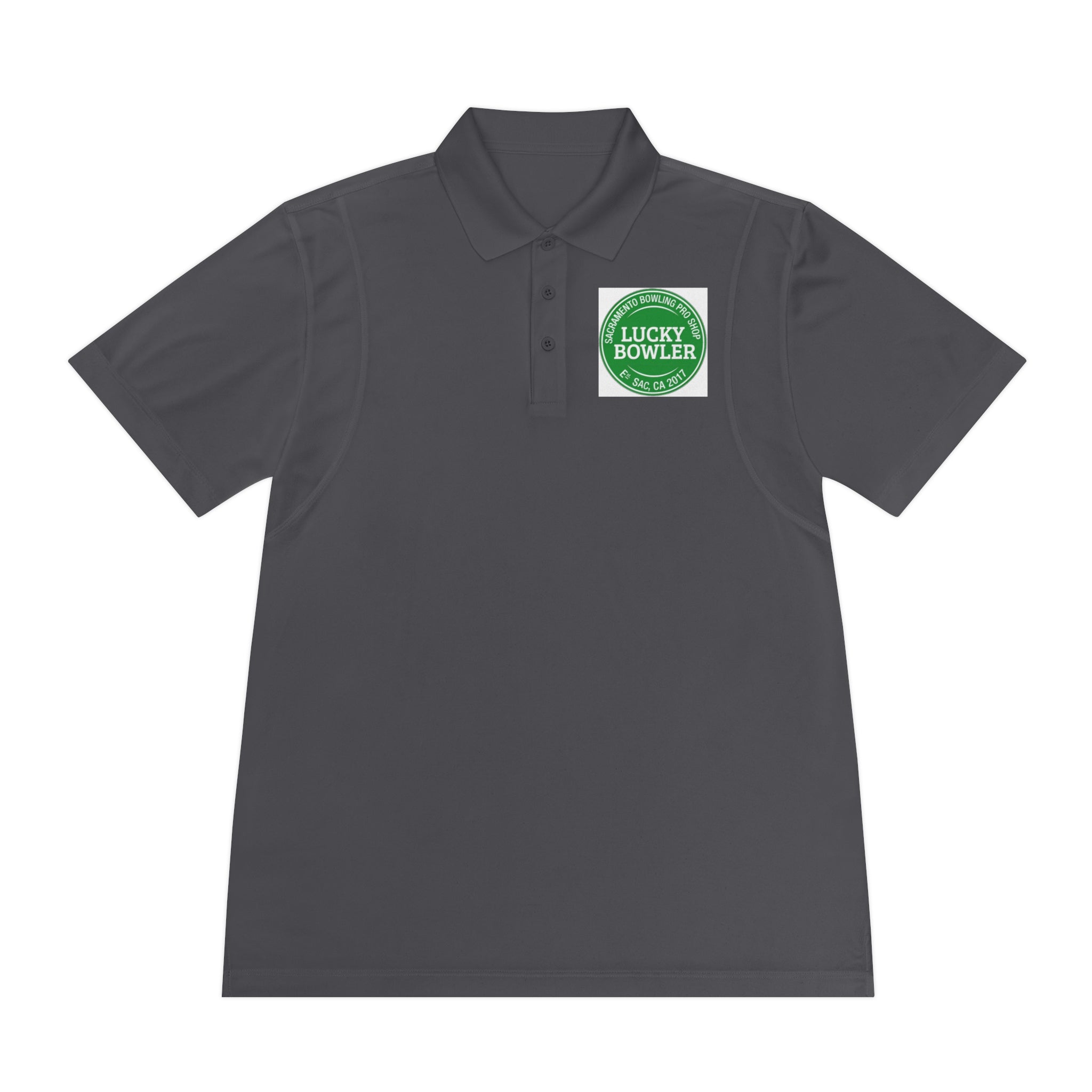 Lucky Bowler Men's Performance Polo Shirt - Moisture Wicking, Breathable & Comfortable Golf & Tennis Shirt for Active Lifestyle | Casual & Athletic Wear for Workouts, Office & Outdoor Activities