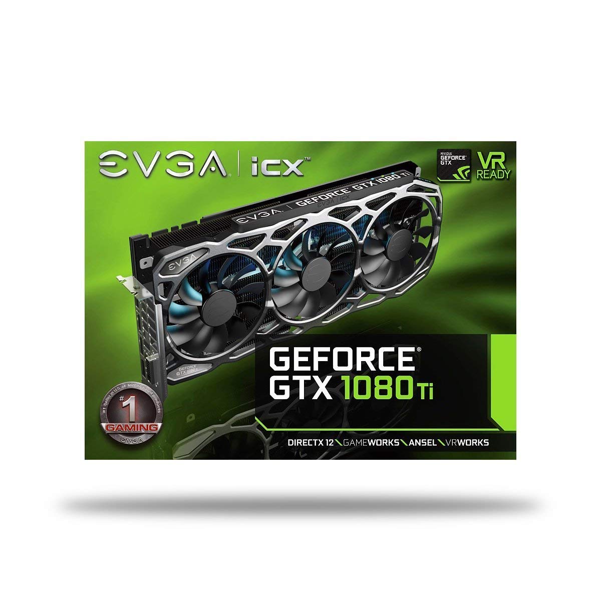 EVGA GeForce GTX 1080 Ti FTW3 Gaming Graphics Card - 11GB GDDR5X, iCX Cooling with 9 Thermal Sensors, RGB LED, 3X Fan Control | Renewed | Perfect for 4K Gaming, VR & High-End PC Builds
