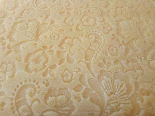 Floral Engraved Rolling Pin - Flower Embossed Baking Roller for Cookies, Pastry & Dough - Perfect Gift for Women, Mothers Day, Housewarming & DIY Enthusiasts - Create Beautiful Paisley Patterns on Gingerbread & Homemade Treats