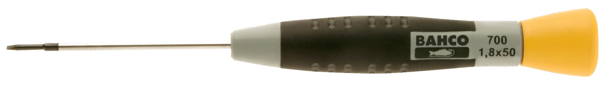 Bahco Precision Screwdriver - 2mm Slotted Tip, 50mm Blade Length - Professional Tool for Electronics, Watches & Small Appliances Repair