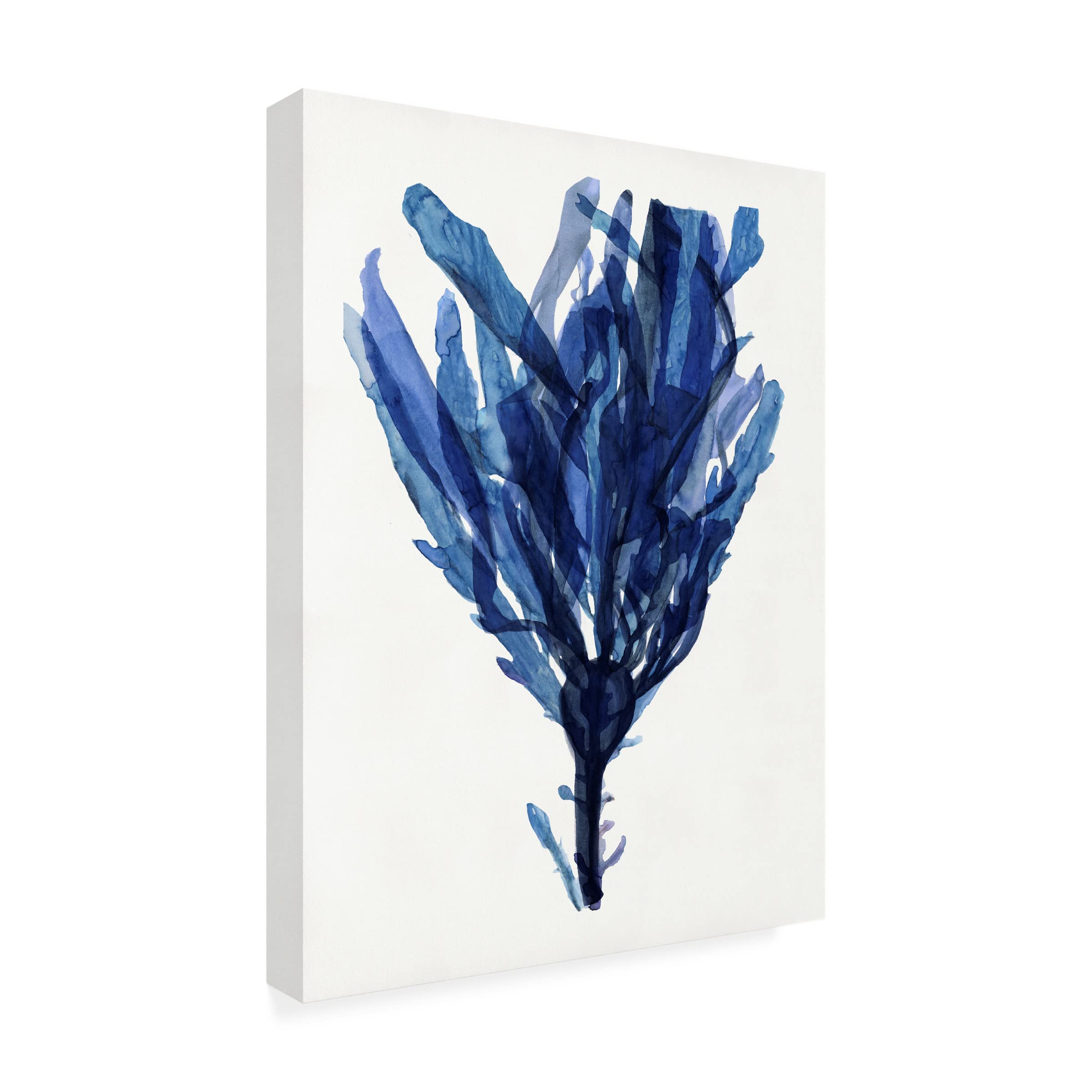 Stellar Design Studio 'Indigo Ocean IV' Canvas Wall Art Print - Modern Coastal Decor for Living Room, Bedroom & Office
