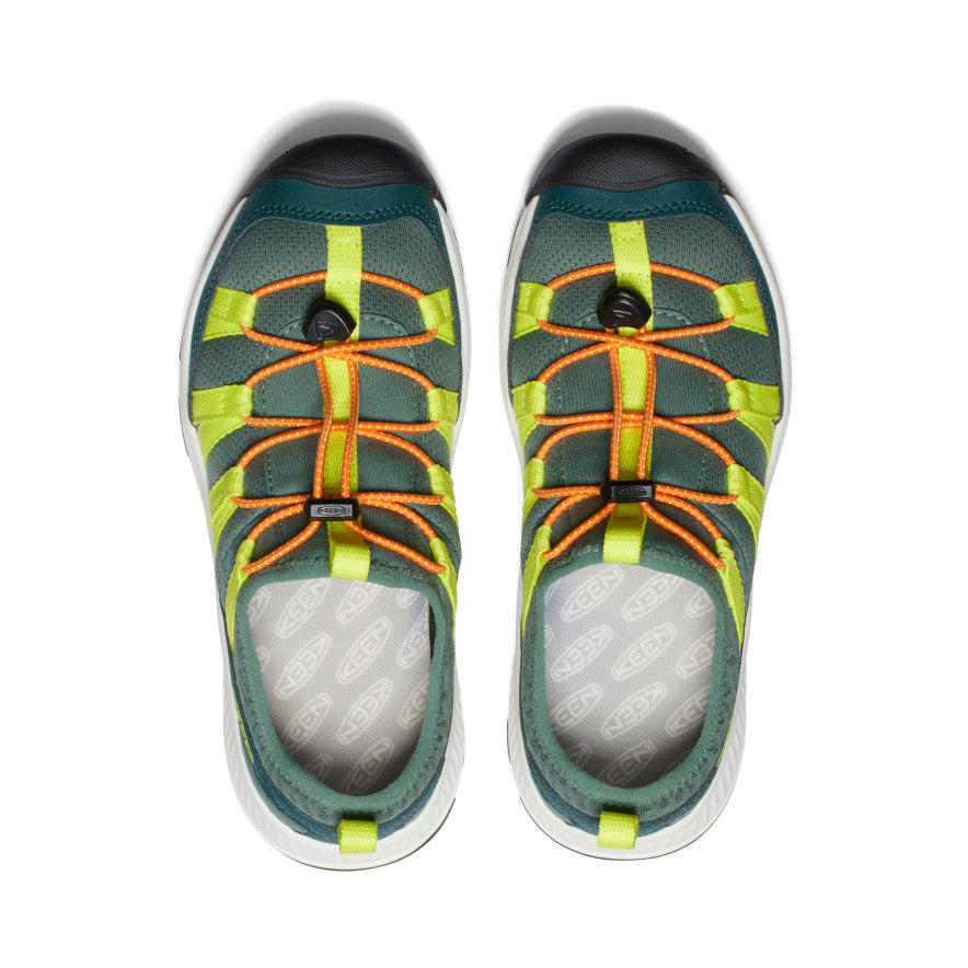 Motozoa Big Kids' Sneakers - Sea Moss/Scarlet Ibis | Comfortable & Durable Athletic Shoes for Boys & Girls | Perfect for Running, School & Outdoor Play