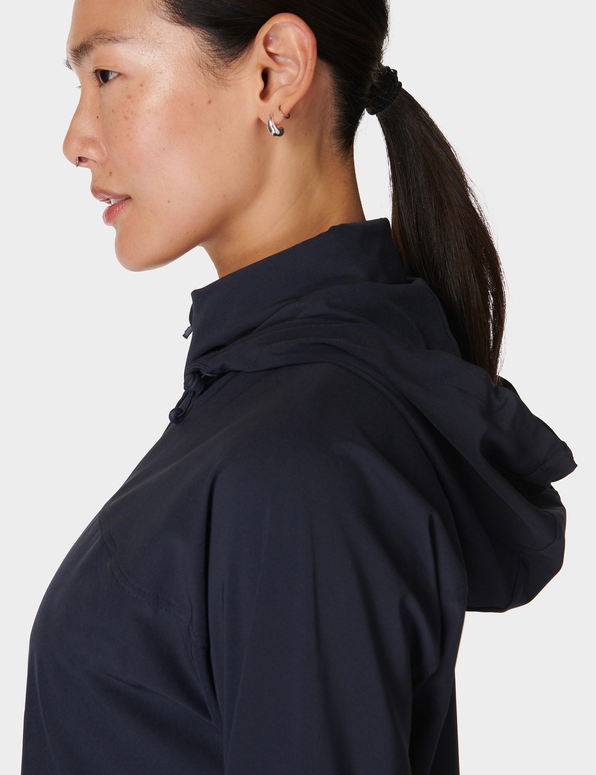 Fast Track Running Jacket for Men & Women - Lightweight Waterproof Windbreaker with Reflective Strips (Navy Blue) - Perfect for Jogging, Hiking & Outdoor Sports