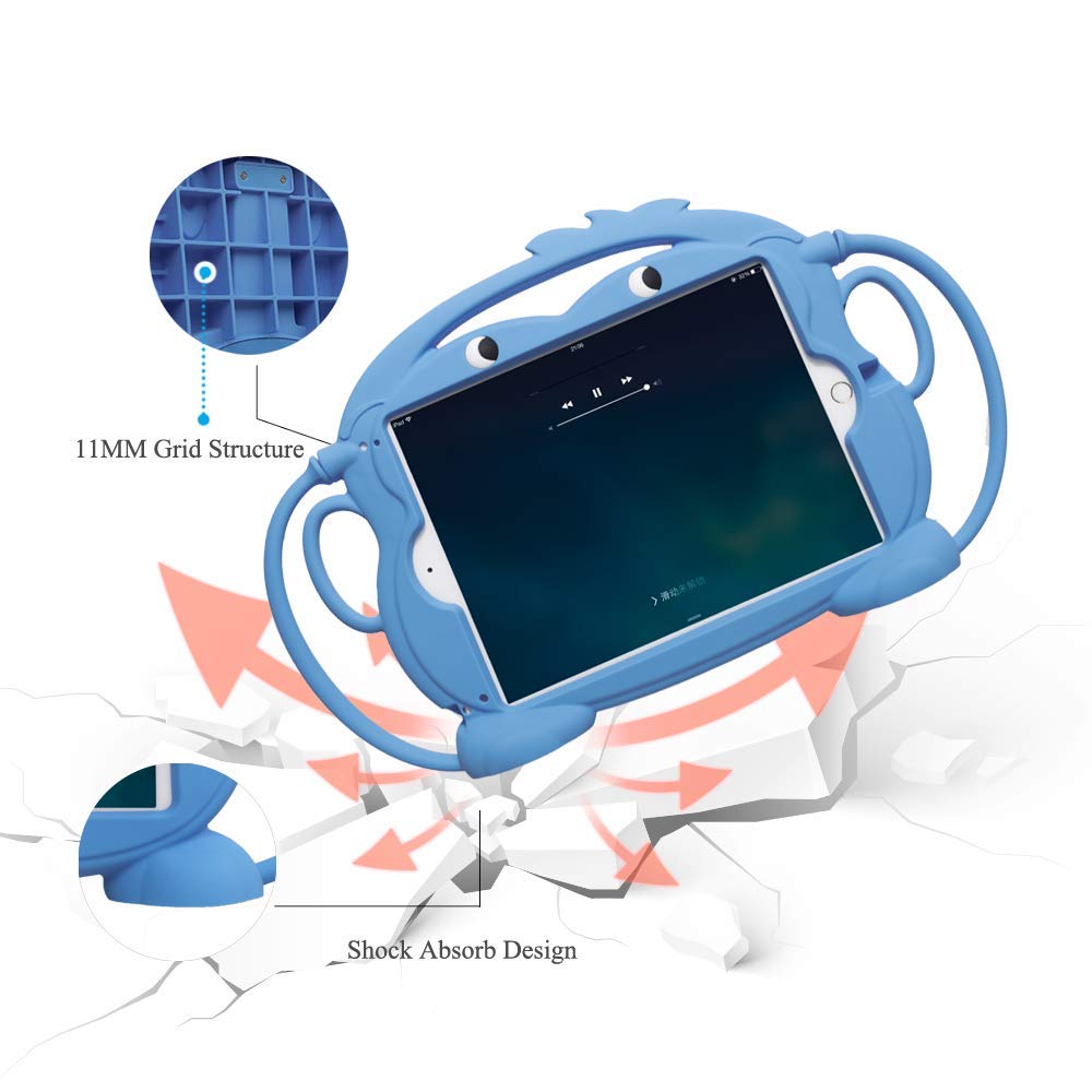 Kid Monkey Shockproof Silicone Protective Case for iPad 7th Gen 10.2