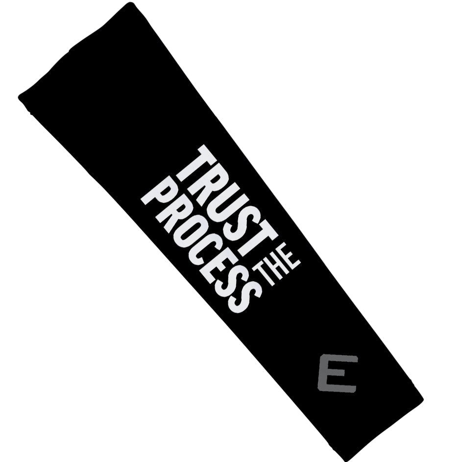 Trust The Process Arm Sleeve - Basketball Compression Sleeves for Men & Women - Moisture Wicking Sports Arm Sleeves for Workout, Running, Gym & Outdoor Activities