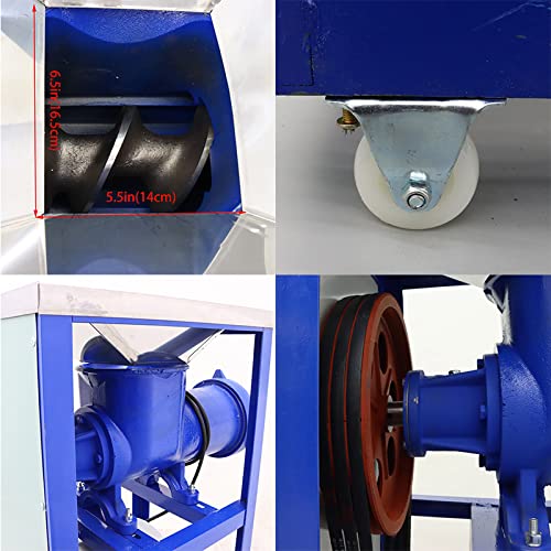 220V 4KW Electric Bone Crusher Grinder - Heavy Duty Meat & Feed Processor for Fish, Chicken, Livestock - Perfect for Farms, Butcher Shops & Pet Food Production