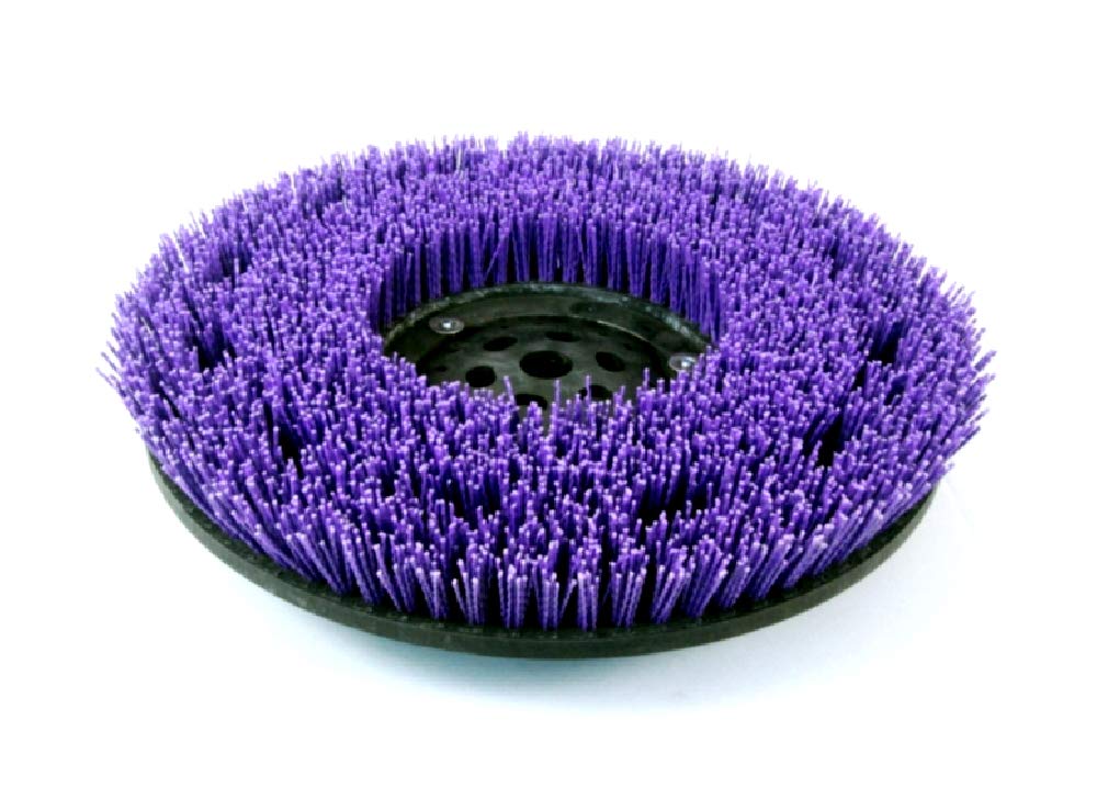 Tennant 14 Inch Super Abrasive Brush - Part 1220217 - Replacement Floor Scrubber Brush for Commercial Cleaning Machines - Perfect for Hard Floors, Concrete & Tile Surfaces