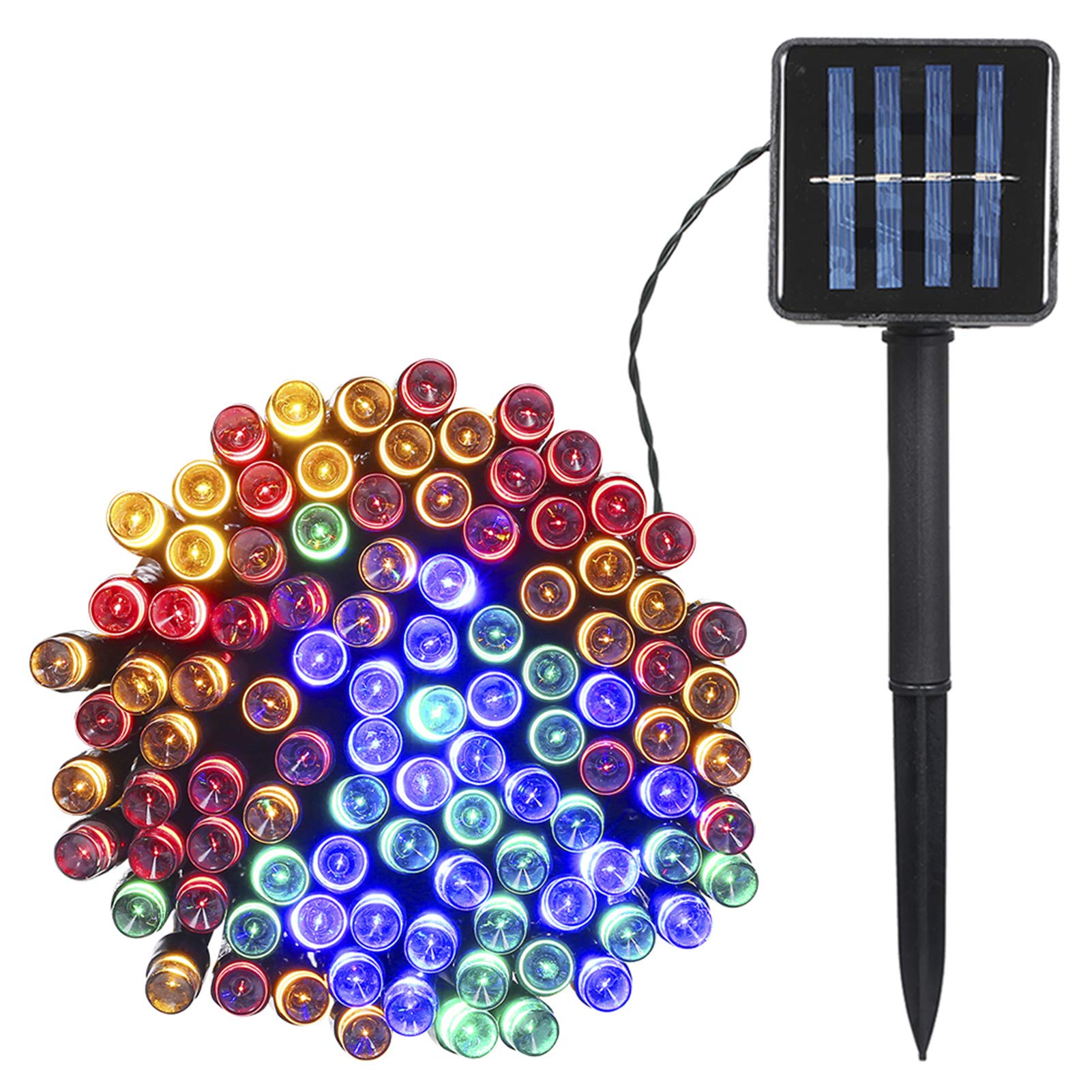 Solar Powered String Lights 100/200 LED Outdoor Waterproof Fairy Lights - 2 Light Modes, IP65 Water-Resistant for Christmas, Holiday Party, Garden, Patio, Living Room Decor | Perfect for Backyard, Wedding, and Festive Events