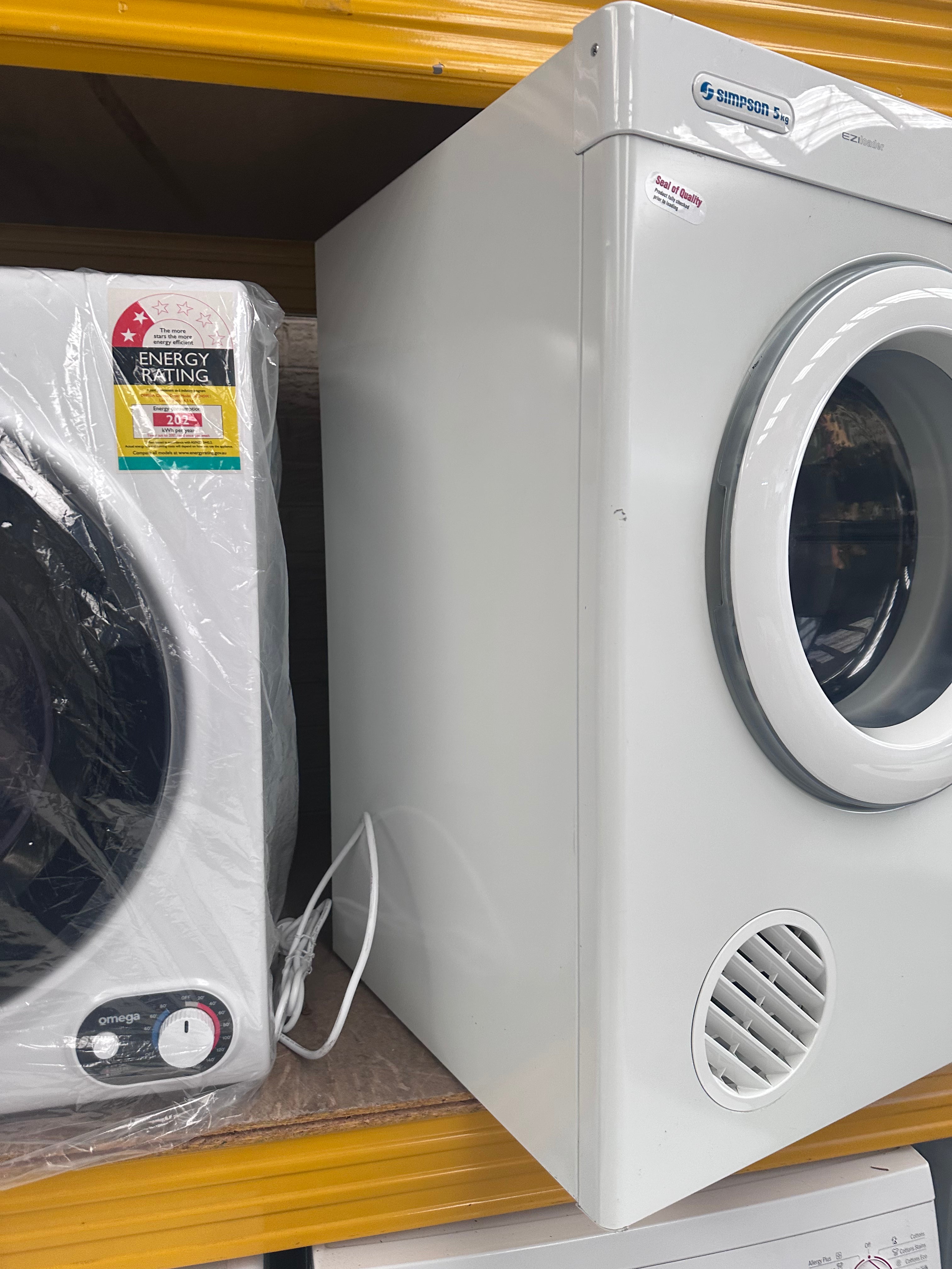 Simpson 5kg Compact Clothes Dryer | Energy Efficient & Quiet | Refurbished with Warranty | Perfect for Apartments, Dorms & Small Laundry Spaces