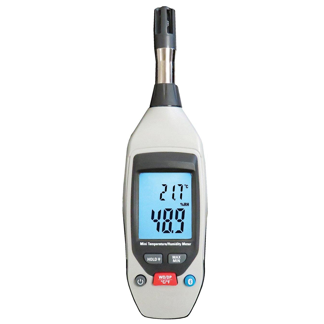 Wireless Bluetooth Hygrometer - Digital Humidity & Temperature Monitor for Home, Greenhouse, Baby Room | Indoor/Outdoor Use with Smartphone App