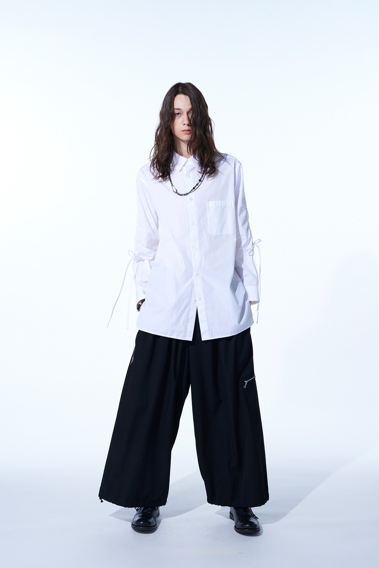 Premium Cotton Broadcloth Oversized Shirt with Gathered Strings - Comfortable Loose Fit Casual Top for Women | Perfect for Layering, Beach Cover-Ups & Boho Fashion Outfits