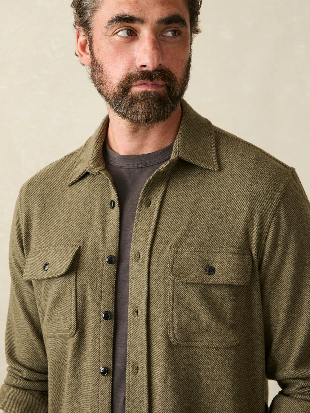 FAHERTY Men's Long Sleeve Double Pocket Sport Shirt - Casual Button Down Shirt for Golf, Work & Outdoor Activities