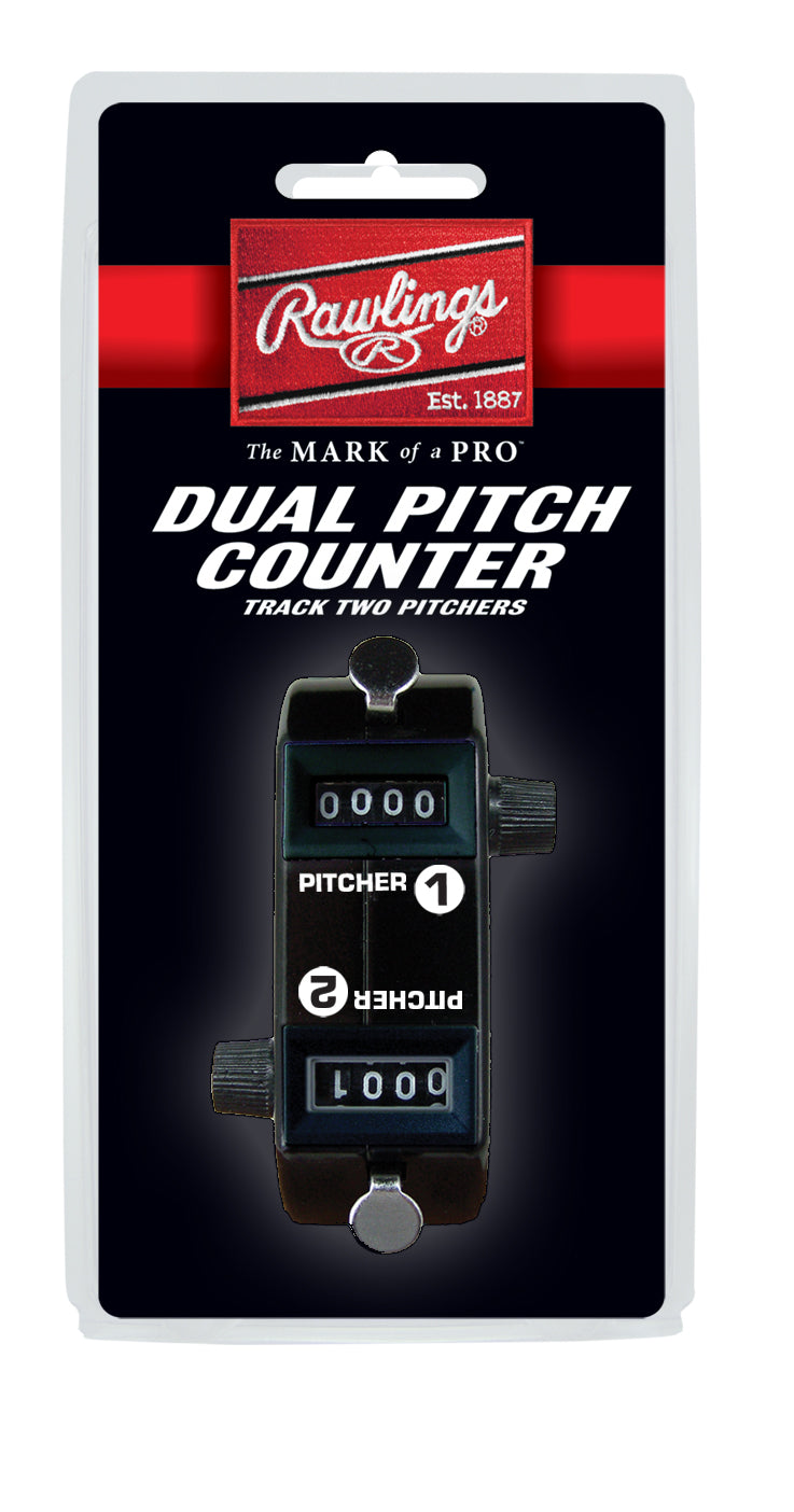 Rawlings Dual Pitch Counter PCDUAL - Baseball & Softball Pitch Count Tracker for Coaches & Umpires - Perfect for Training, Games, and Tournaments