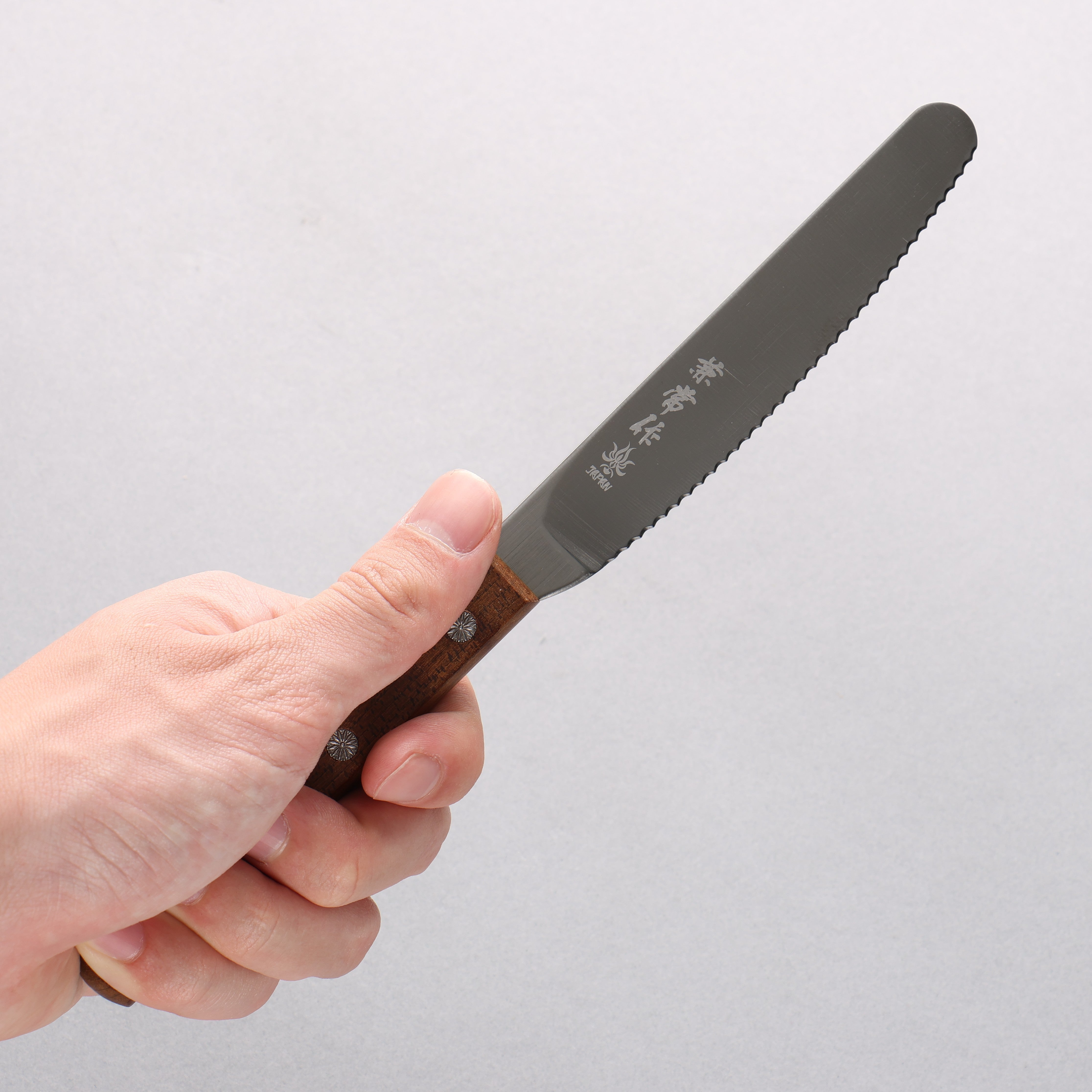 Kanetsune AUS8 Stainless Steel Folding Knife 110mm with Maple Wood Handle - Perfect for Camping, Hiking & Outdoor Adventures