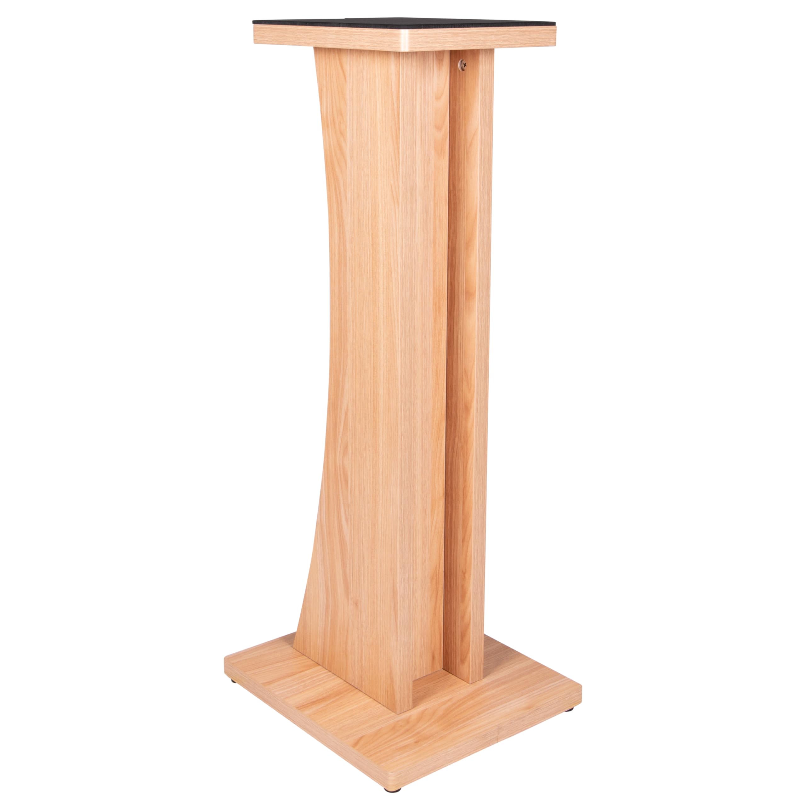 Gator Frameworks Elite Series Studio Monitor Stand - Floor Standing, Natural Maple Matte Finish for Home & Professional Recording Studios