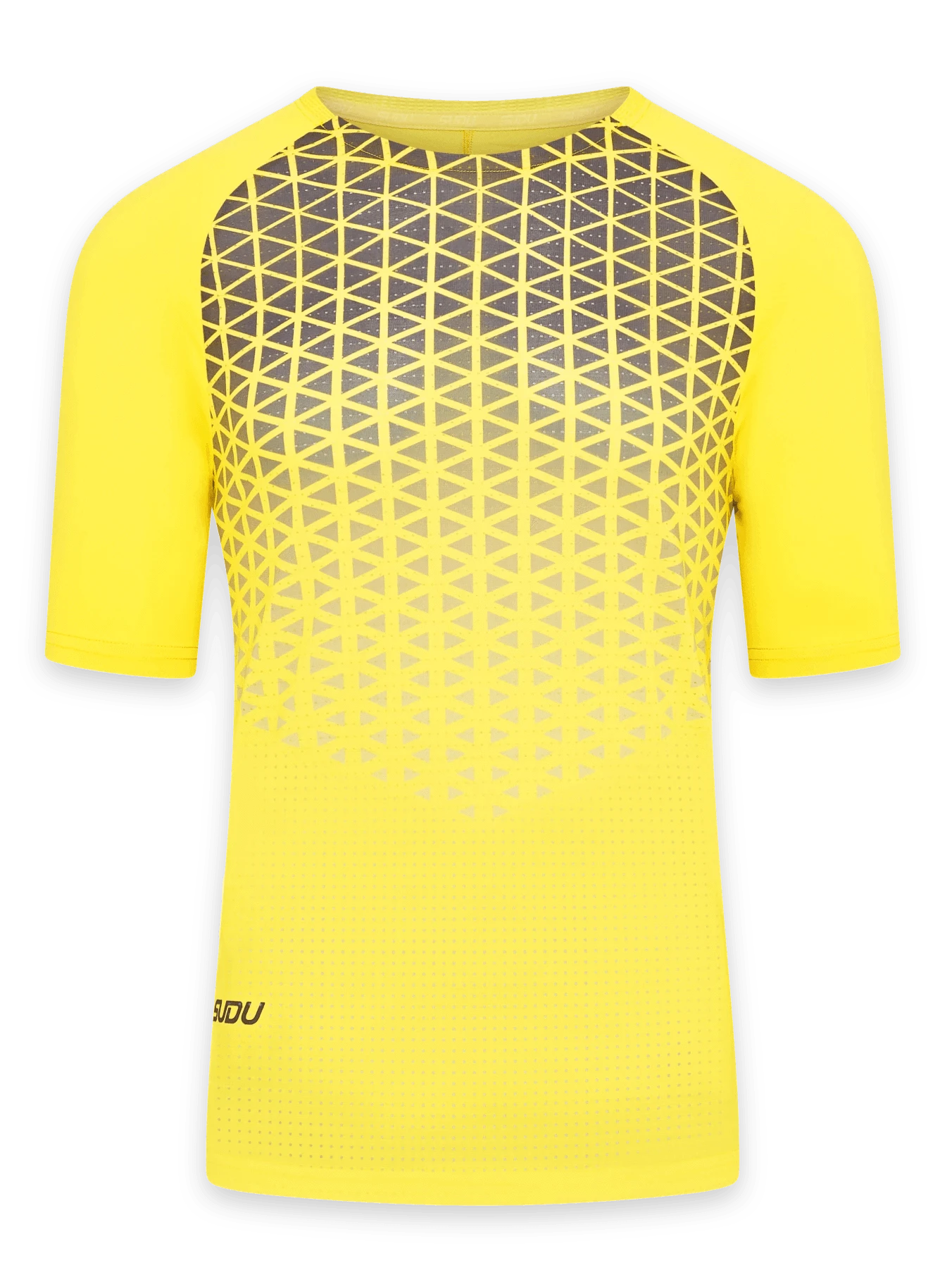 SRT SS 01 Men's Casual Short Sleeve T-Shirt - Breathable Cotton Tee in Yellow & Grey | Perfect for Summer Outfits, Gym Wear & Street Style