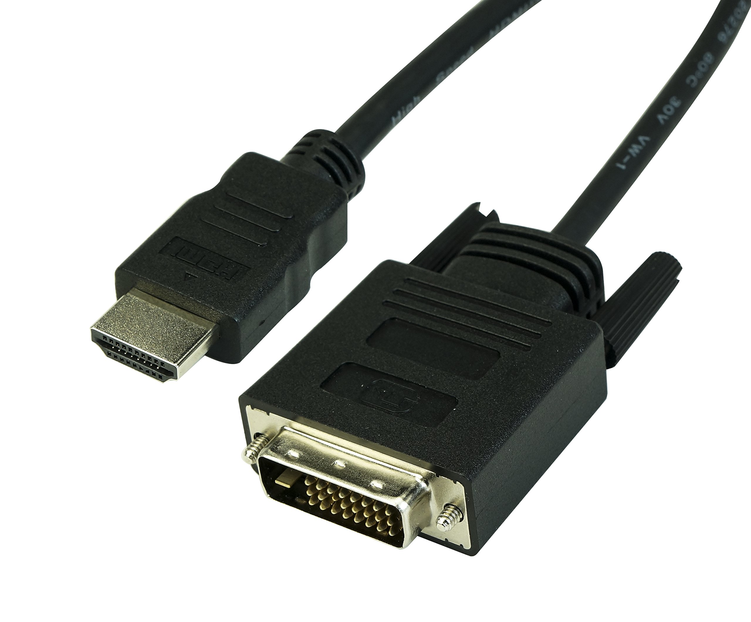 VisionTek HDMI to DVI-D Bi-Directional Cable 6ft (1.8m) Male to Male - High-Speed Digital Video Cord for Raspberry Pi, Roku, Xbox One, PS4, PS3, PC Graphics & Laptops - Ideal for Gaming, Home Theater & Office Setup (Model 900941)