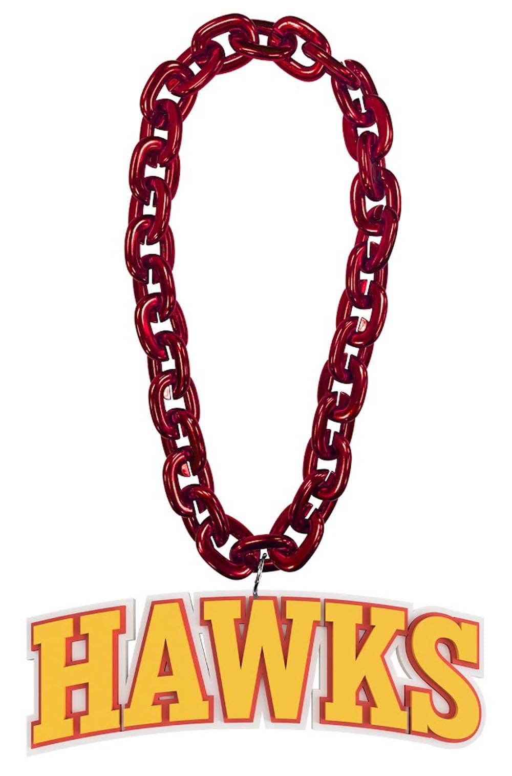 Atlanta Hawks Fan Chain - Red NBA Basketball Team Jewelry for Men & Women - Perfect for Games, Parties & Sports Events